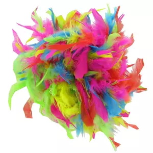 4.5 Wide 72 (6 Feet) Long Pink Chandelle Feather Boas - Pack of 10