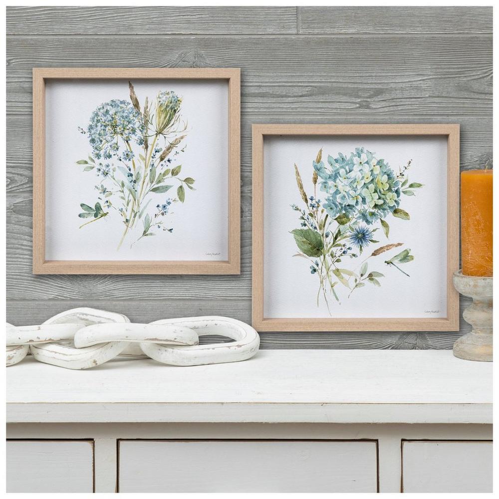 Floral Stems Wood Wall Decor Set