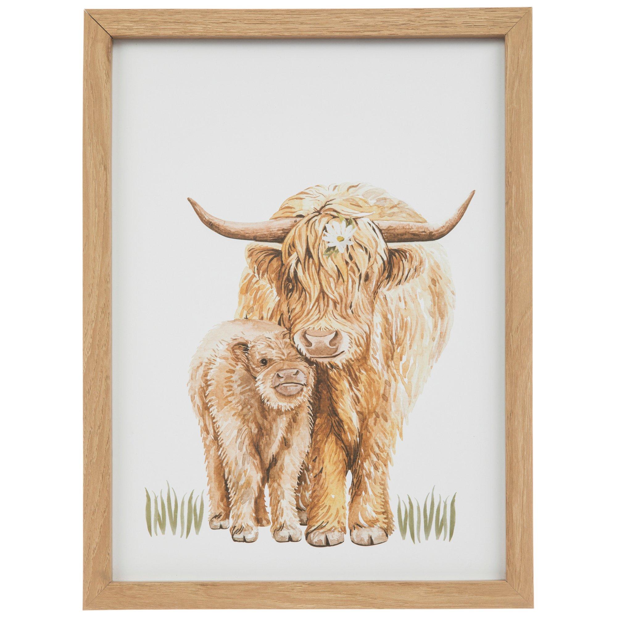 Mother & Baby Highland Cow Framed Wall Decor Hobby Lobby 2441186