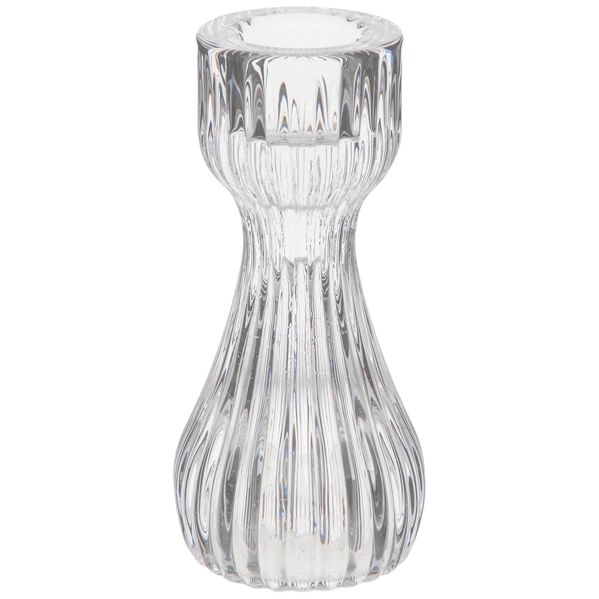 Ribbed Glass Taper Holder Hobby Lobby 2441780