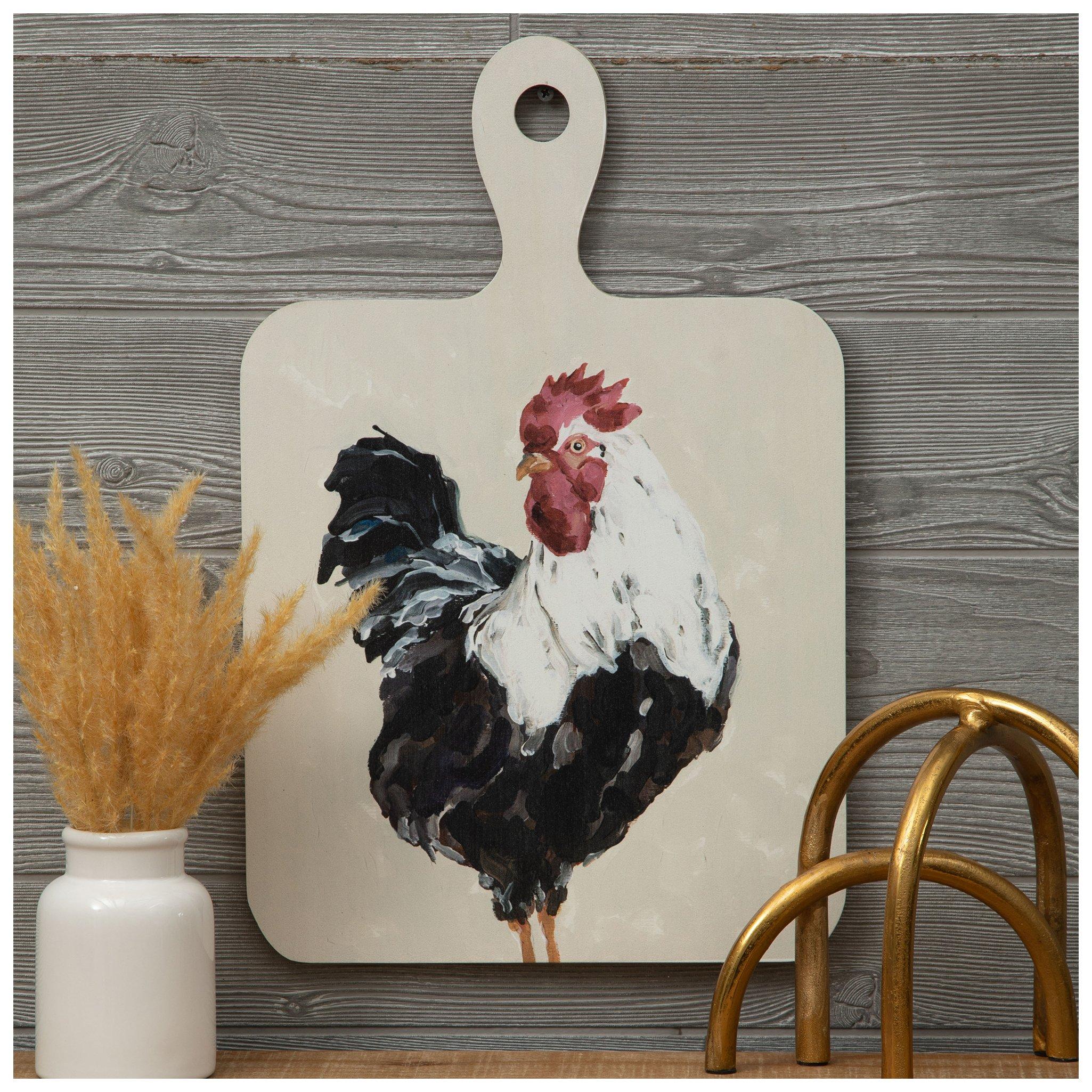 Painted Rooster Paddle Wood Wall Decor | Hobby Lobby | 2441897