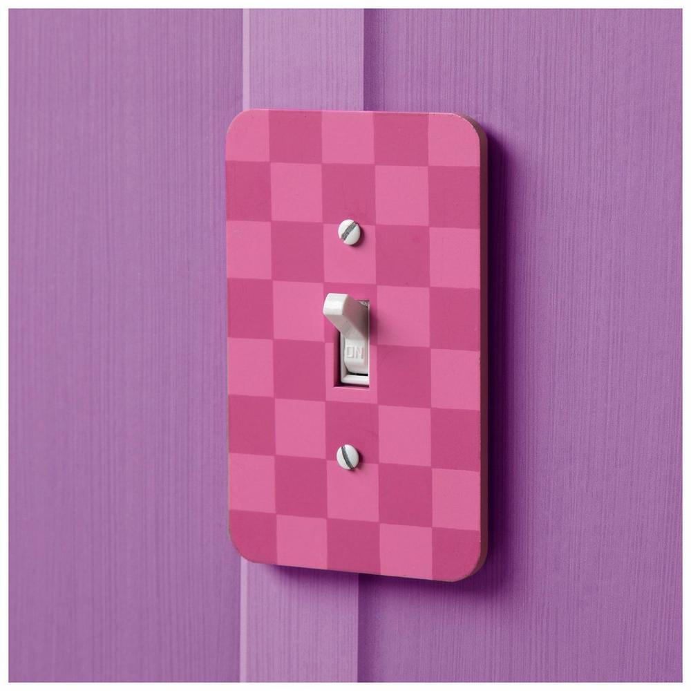 2-Pack Bamboo Fiber Double Toggle Switch Cover Plate – Natural Wood Grain, 2-Gang Wall Plate, Corrosion Resistant