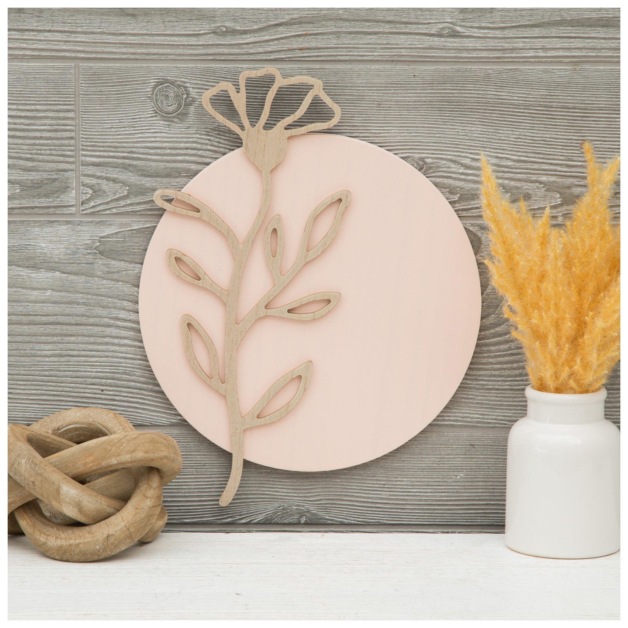 Boho Floral Cutout Wood Wall Decor | Hobby Lobby | 2442234