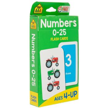 Numbers 0-25 Flash Cards