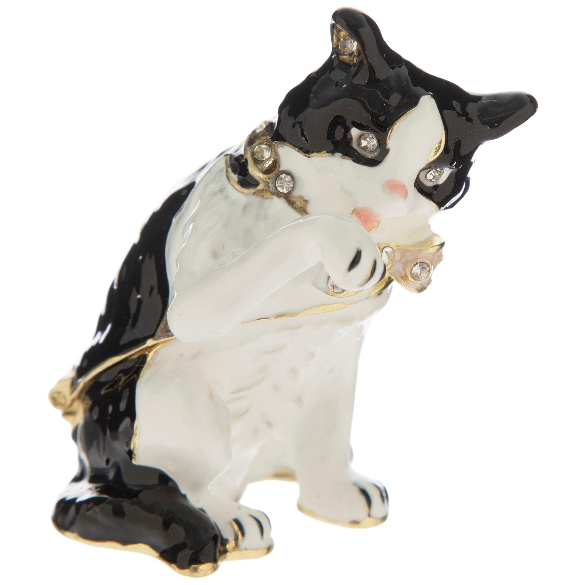 Cat Licking Paw Jewelry Box | Hobby Lobby | 2443380