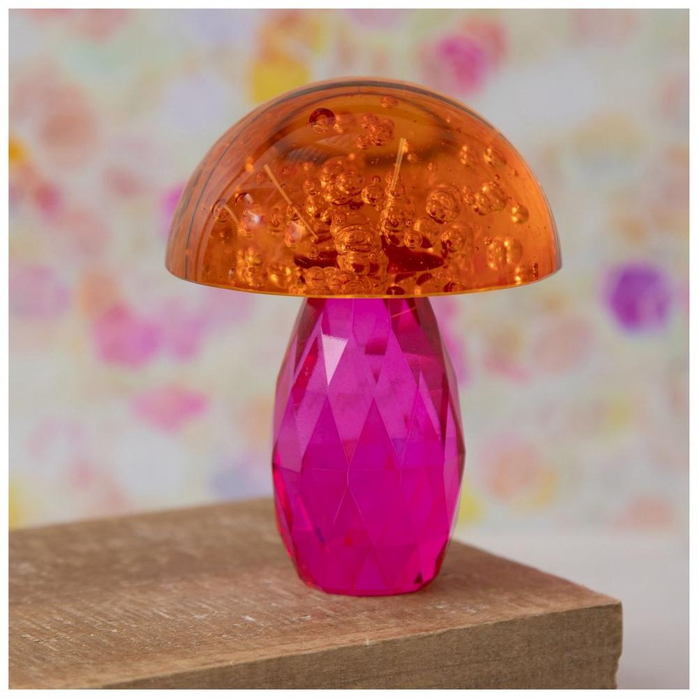 Faceted Glass Bubble Mushroom | Hobby Lobby | 2443513