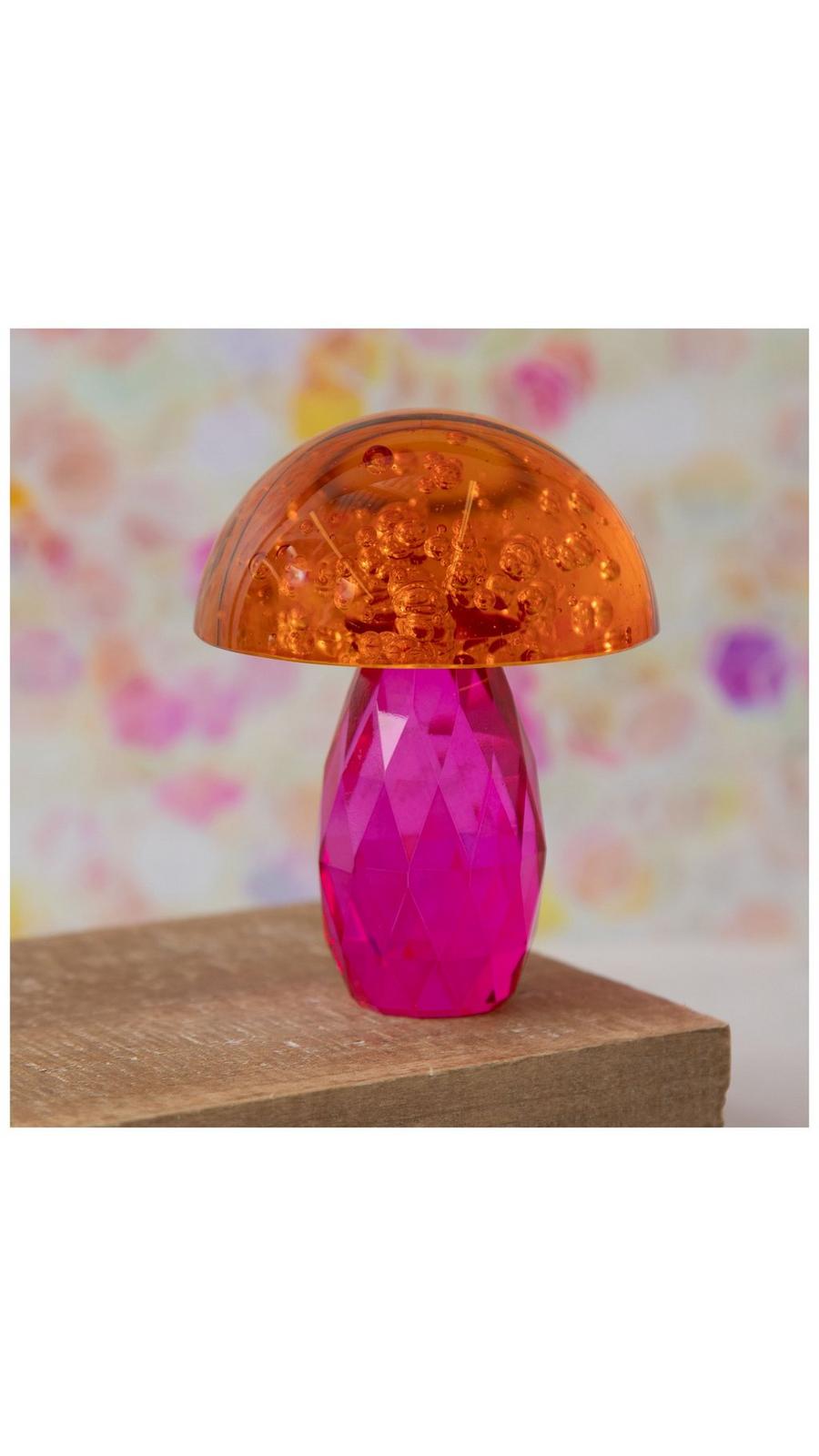 mushroom　0805 Faceted Glass Bubble Mushroom | Hobby Lobby | 2443513