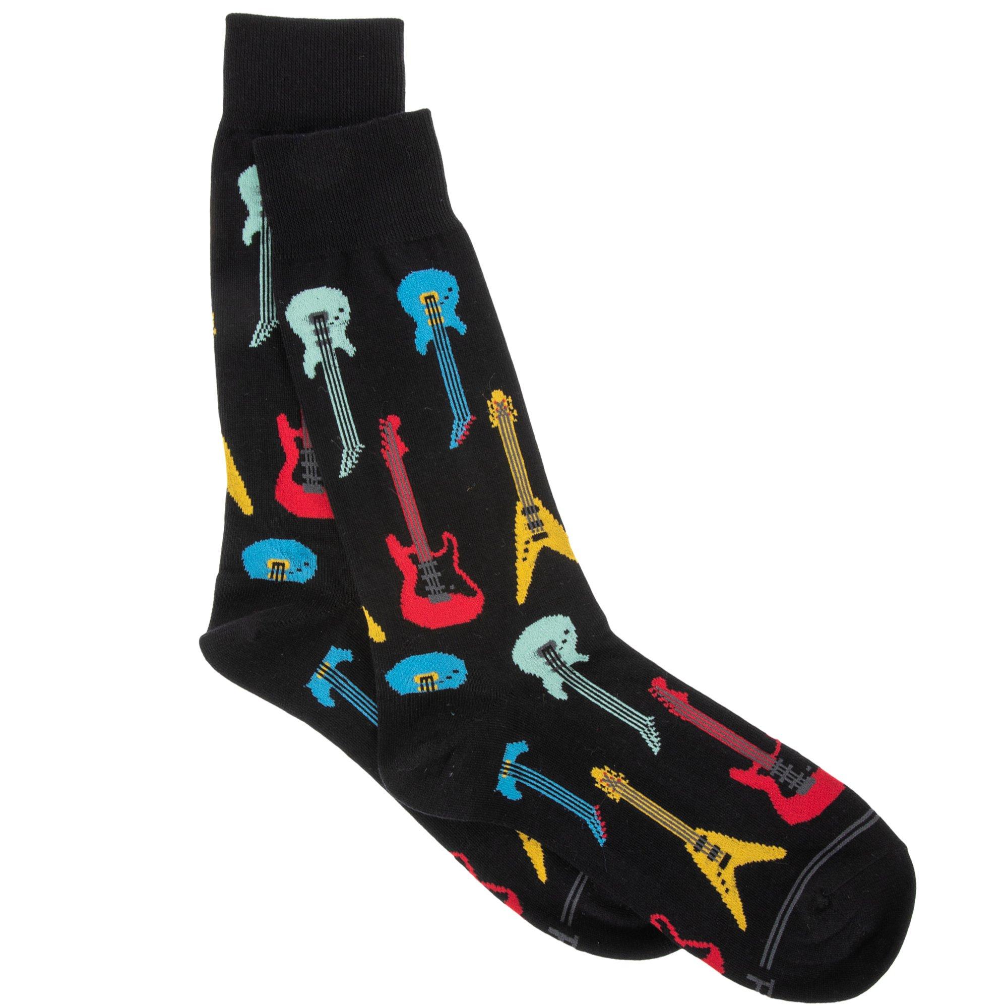 Men&apos;s Electric Guitars Crew Socks