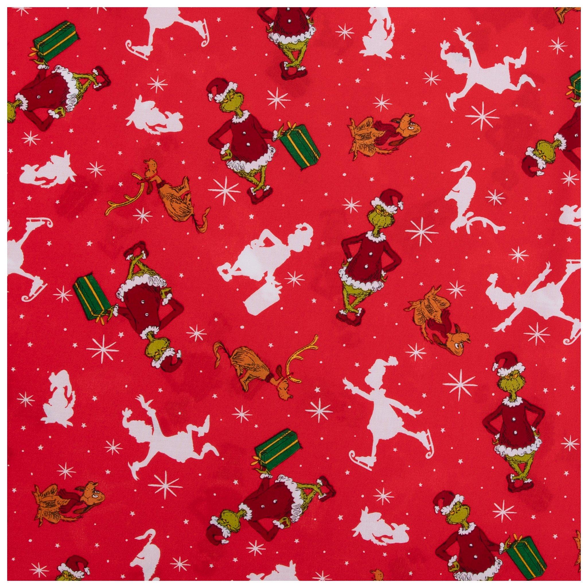Red Starry Night Grinch Apparel Fabric | Hobby Lobby