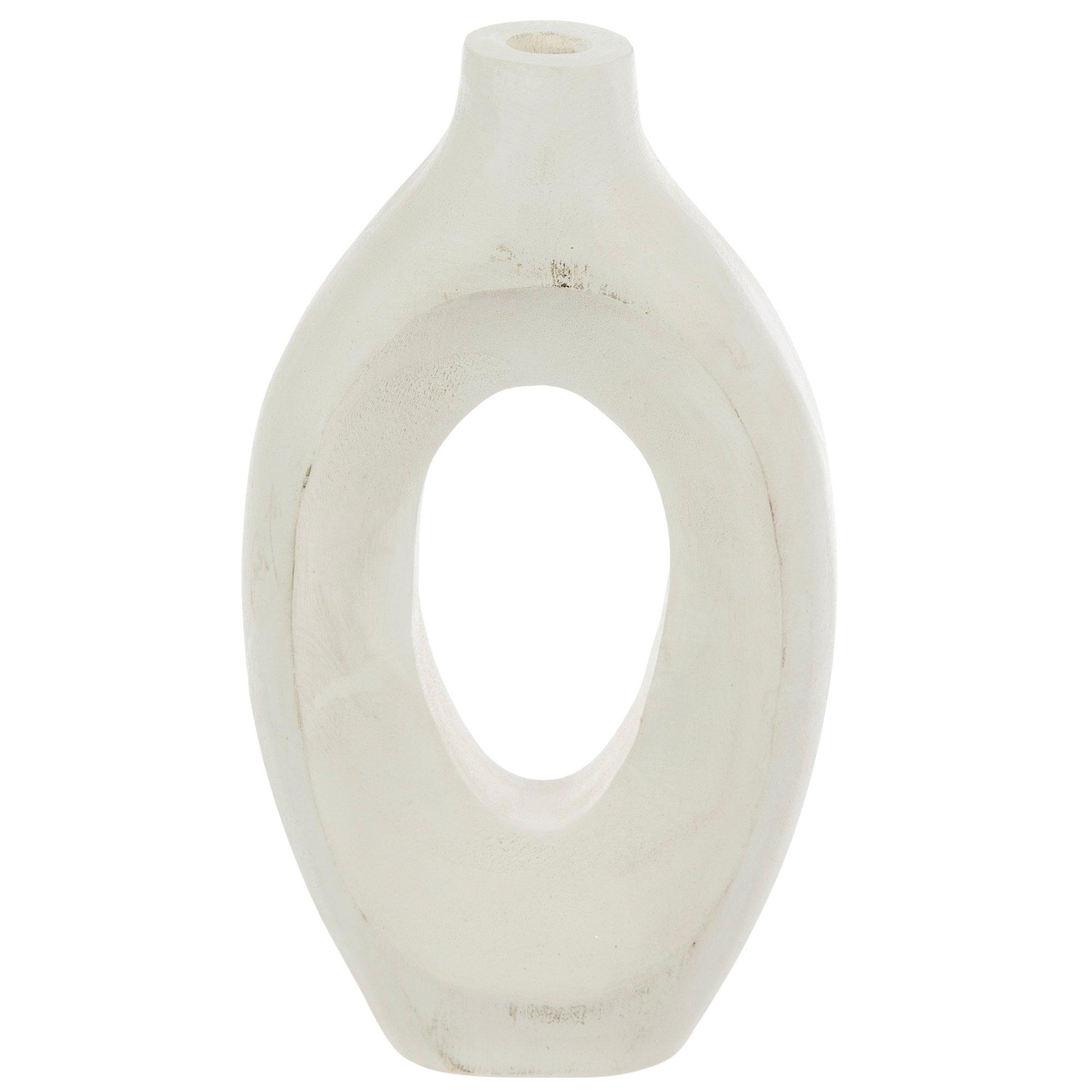 Short Paulownia Wood Donut Vase Hobby Lobby 2444321