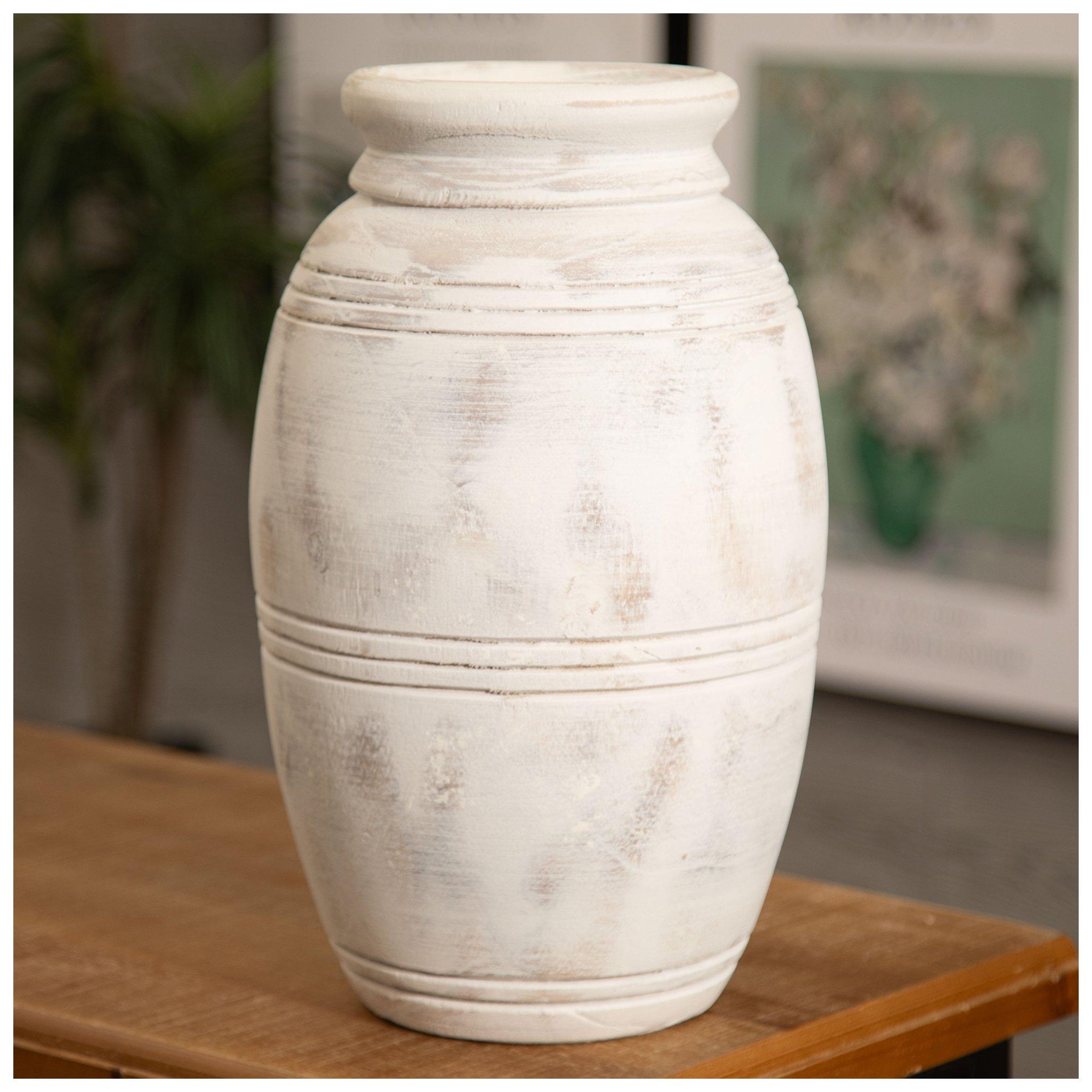 Paulownia Wood Carved Vase | Hobby Lobby | 2444354