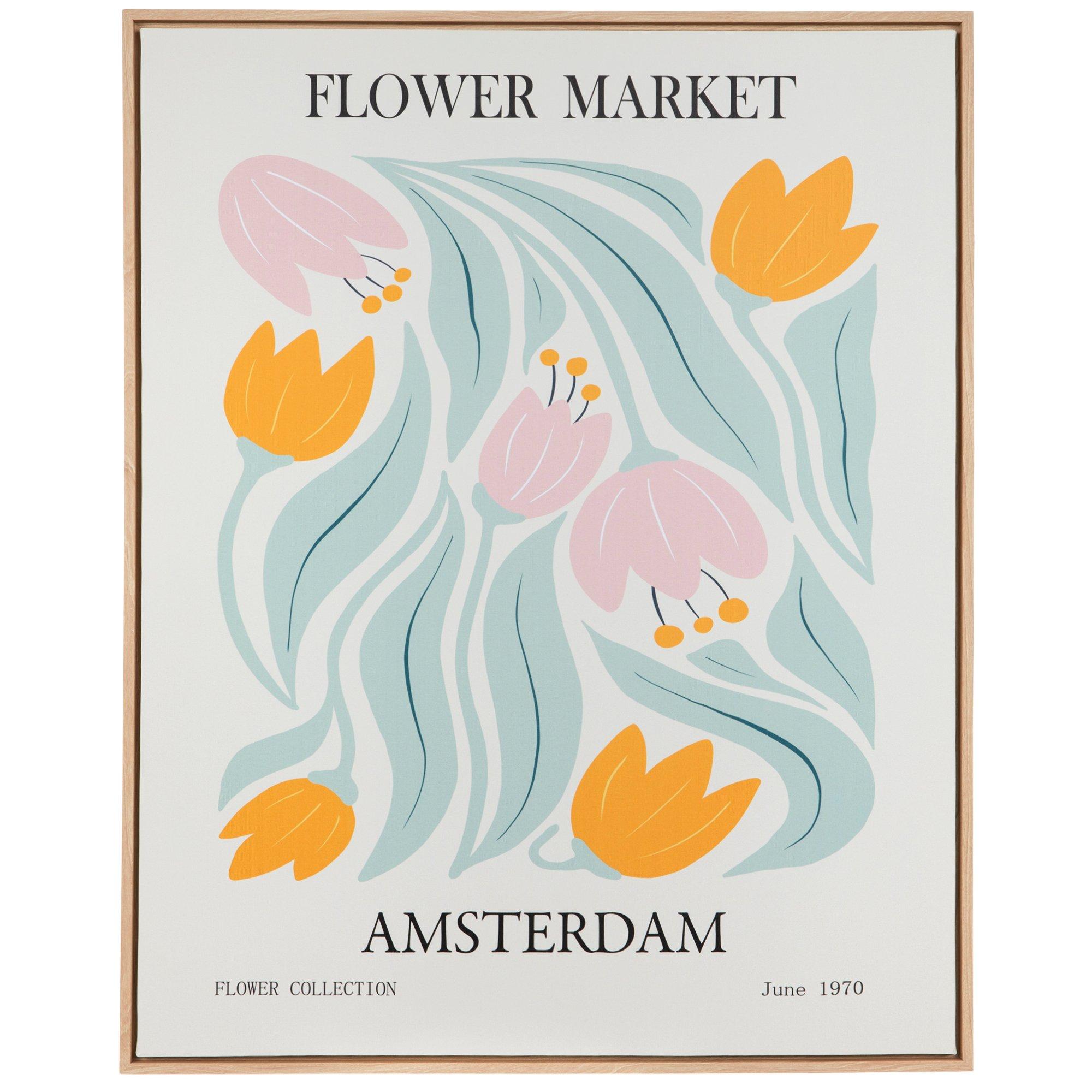 Flower Market Framed Canvas Wall Decor Hobby Lobby 2445039