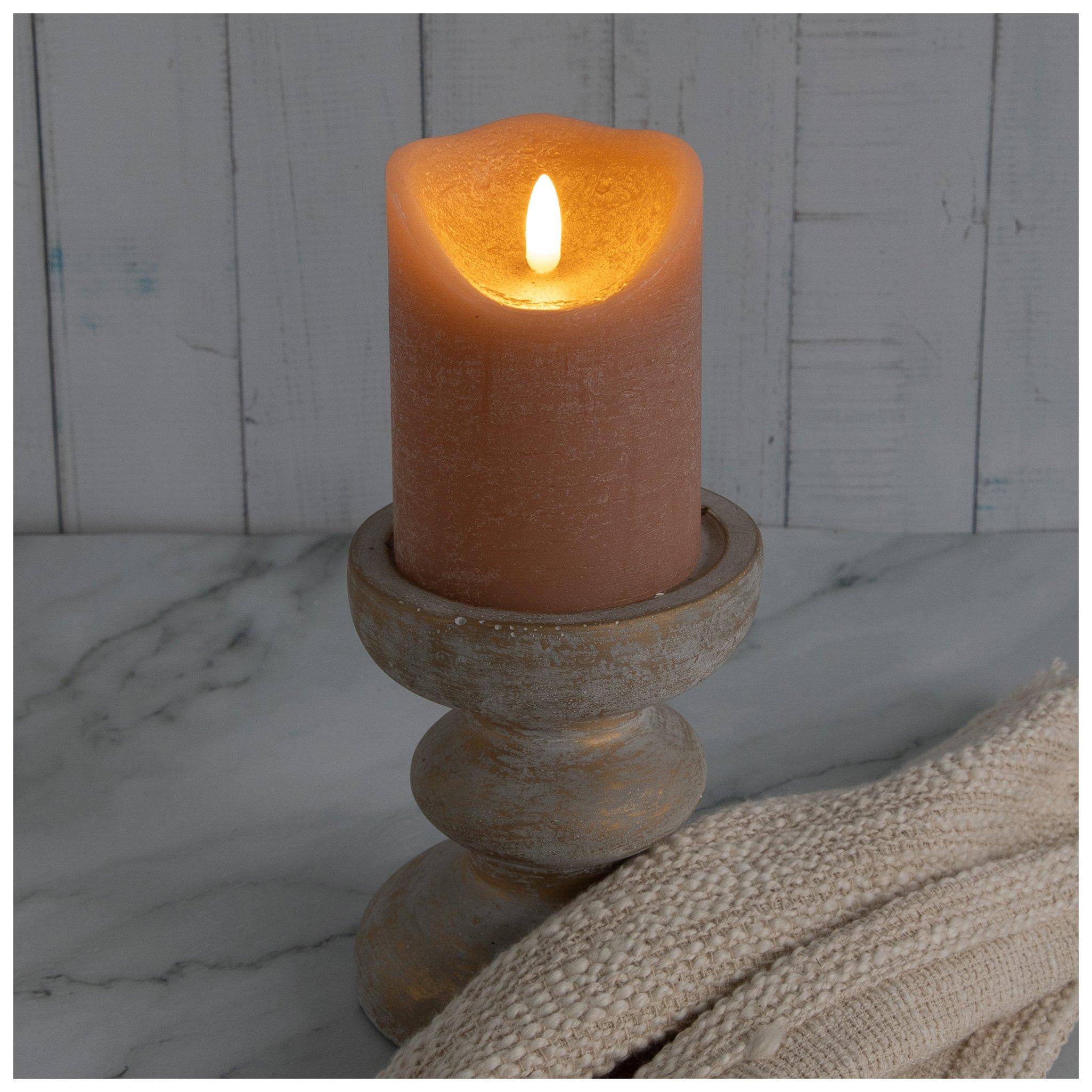 Distressed LED Pillar Candle Hobby Lobby 2445591