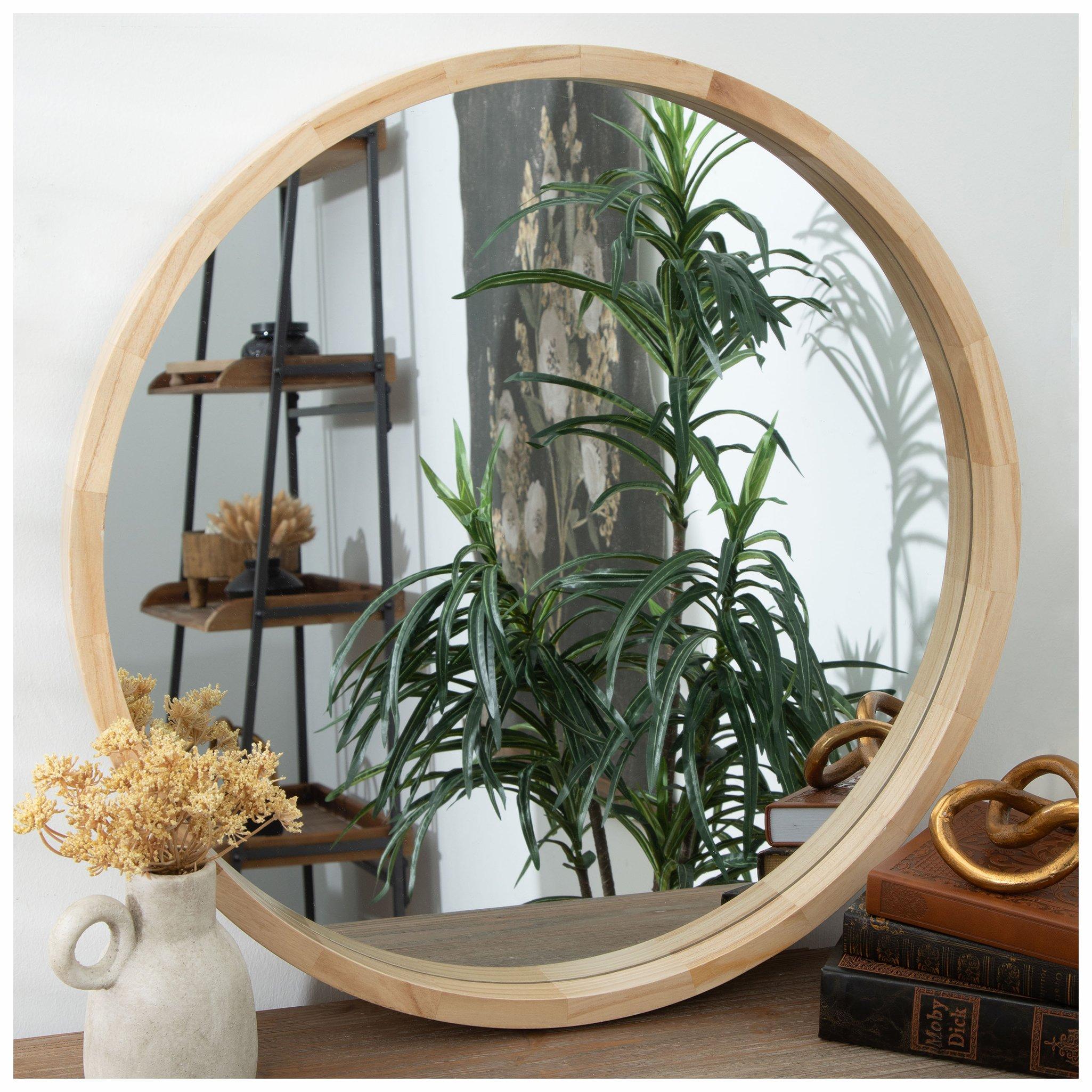 Round Wood Wall Mirror | Hobby Lobby | 2445906