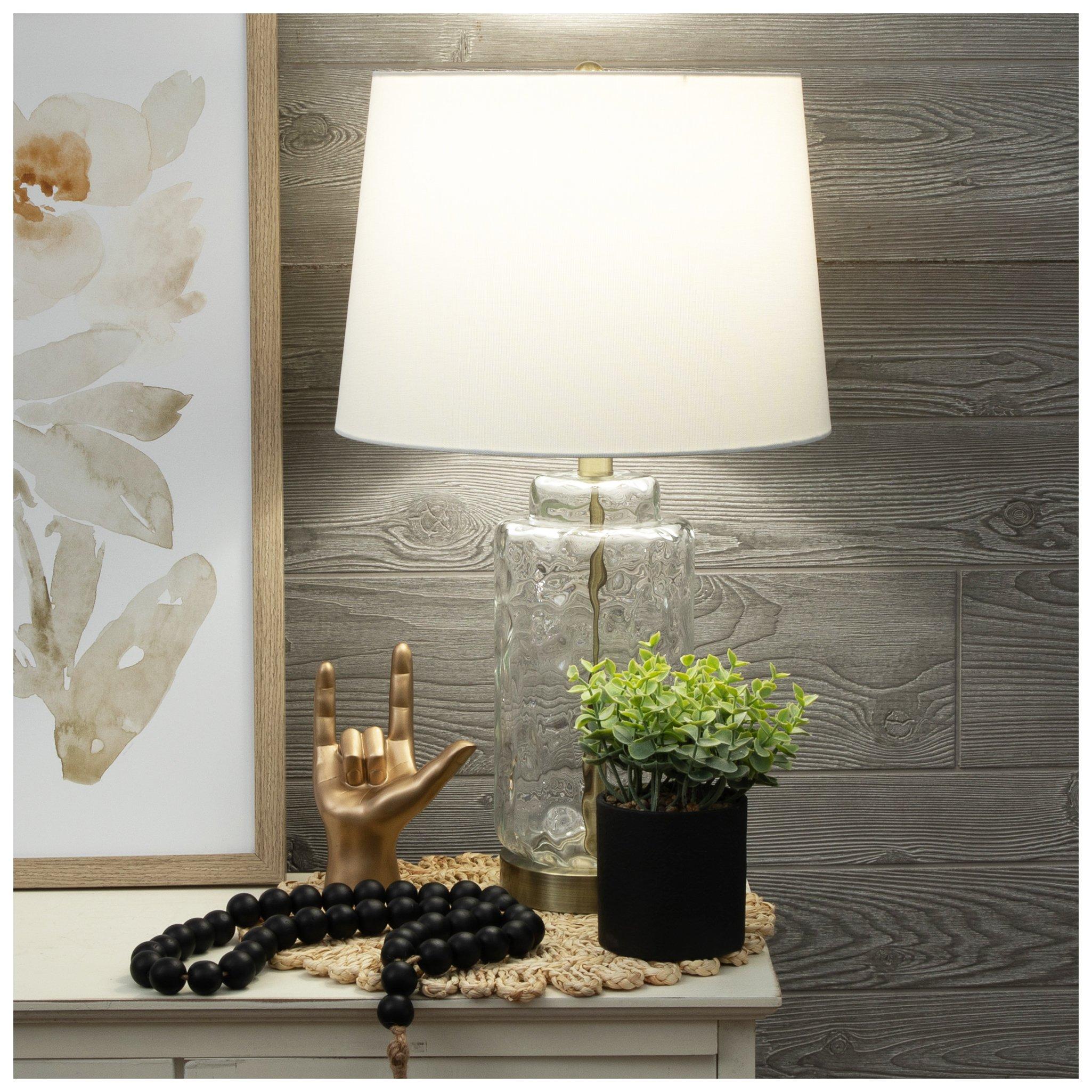 Dimpled Glass Lamp view 1
