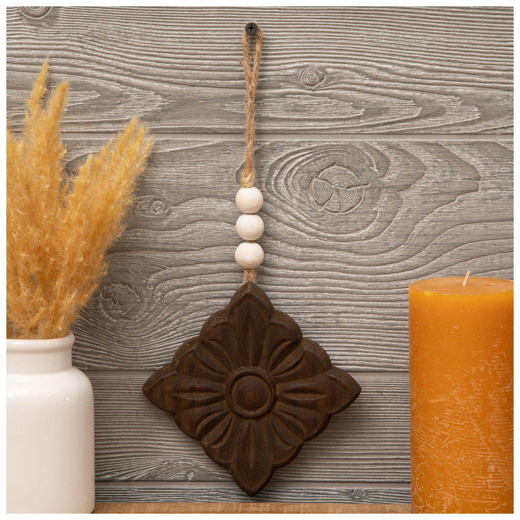 Flower - Decorative Handpainted Wooden Coin Dibbi main image 1