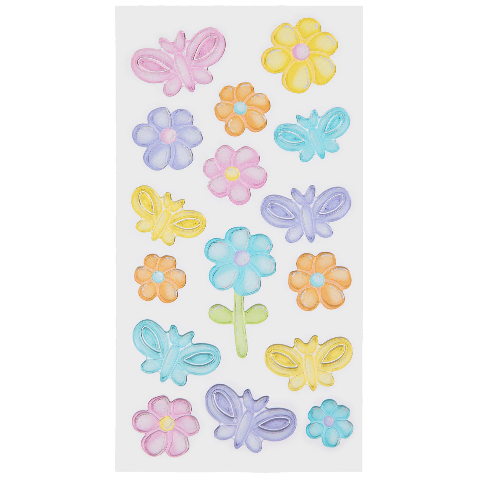 Butterfly & Flower Stickers Hobby Lobby 2447308
