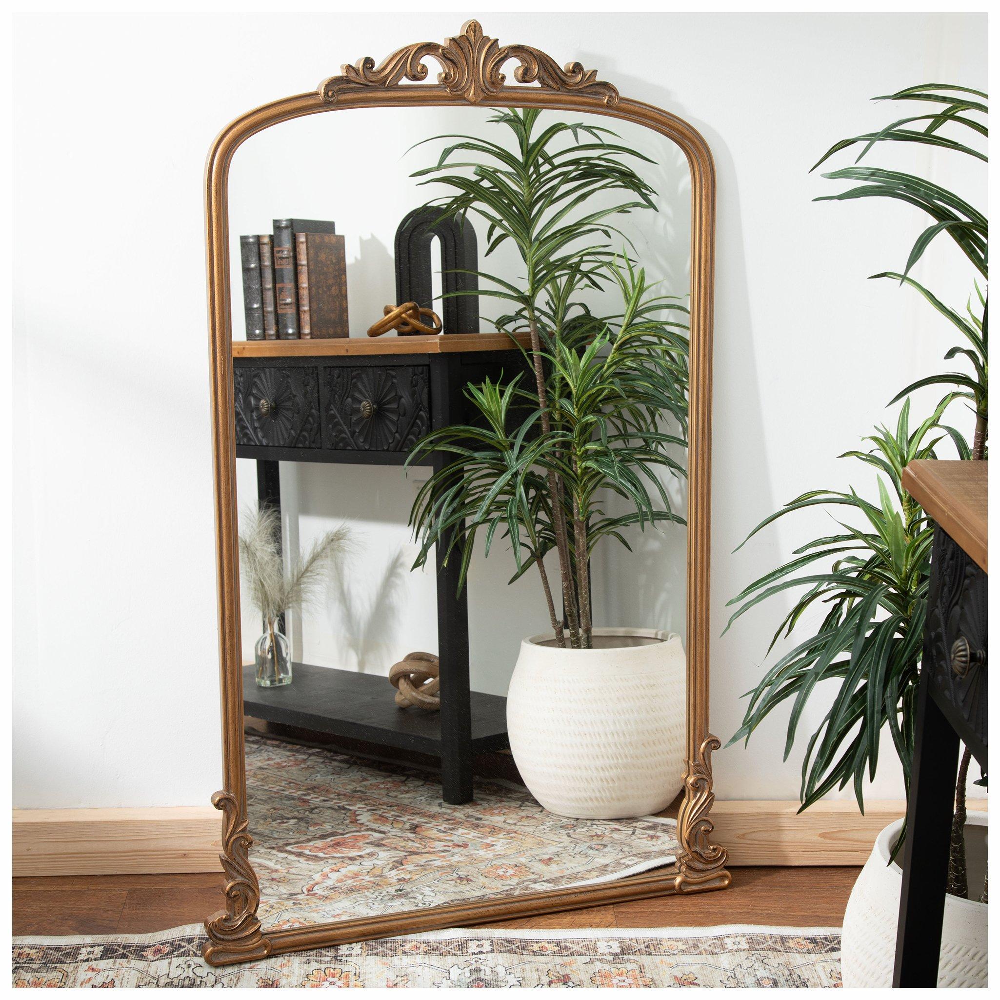 Antique Gold Baroque Arch Wood Wall Mirror | Hobby Lobby | 2447357