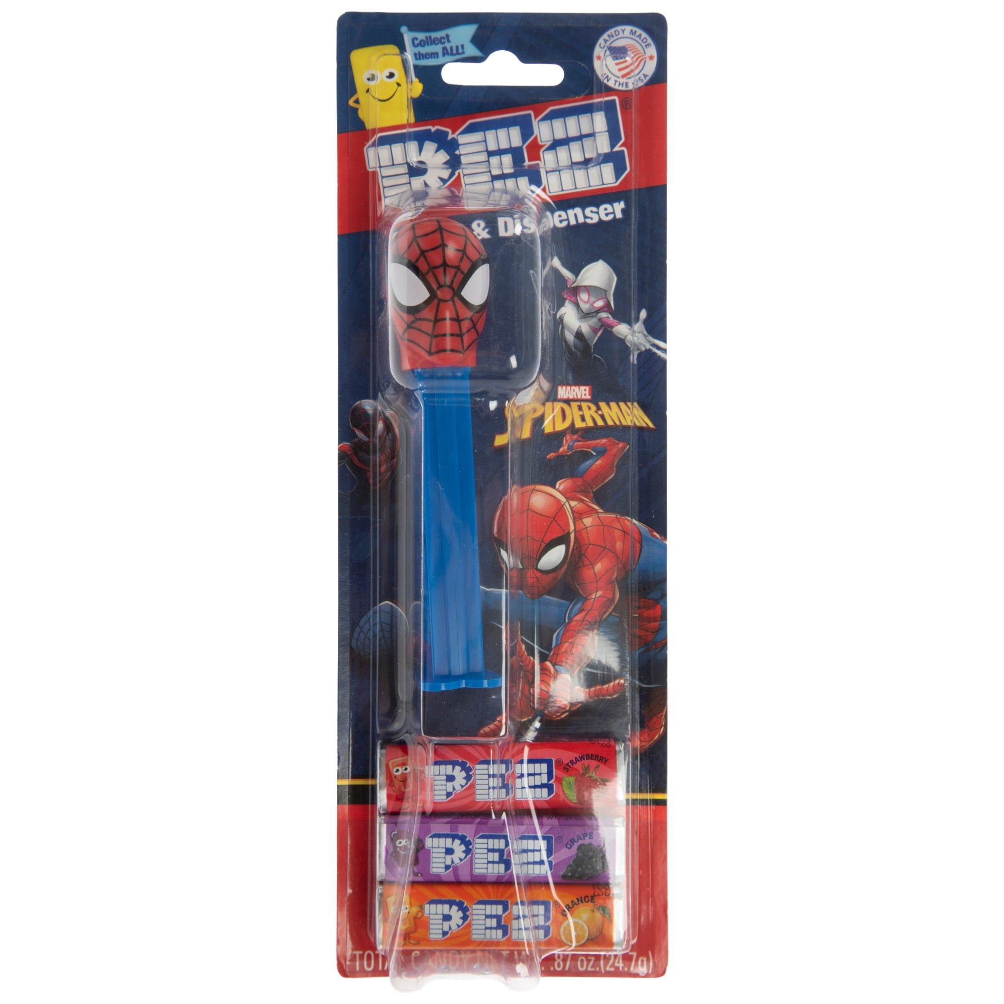 Distributeur PEZ Spider-Man Vintage 1985 - Tête Spider-Man - Boîte Scellée D'origine (rare)