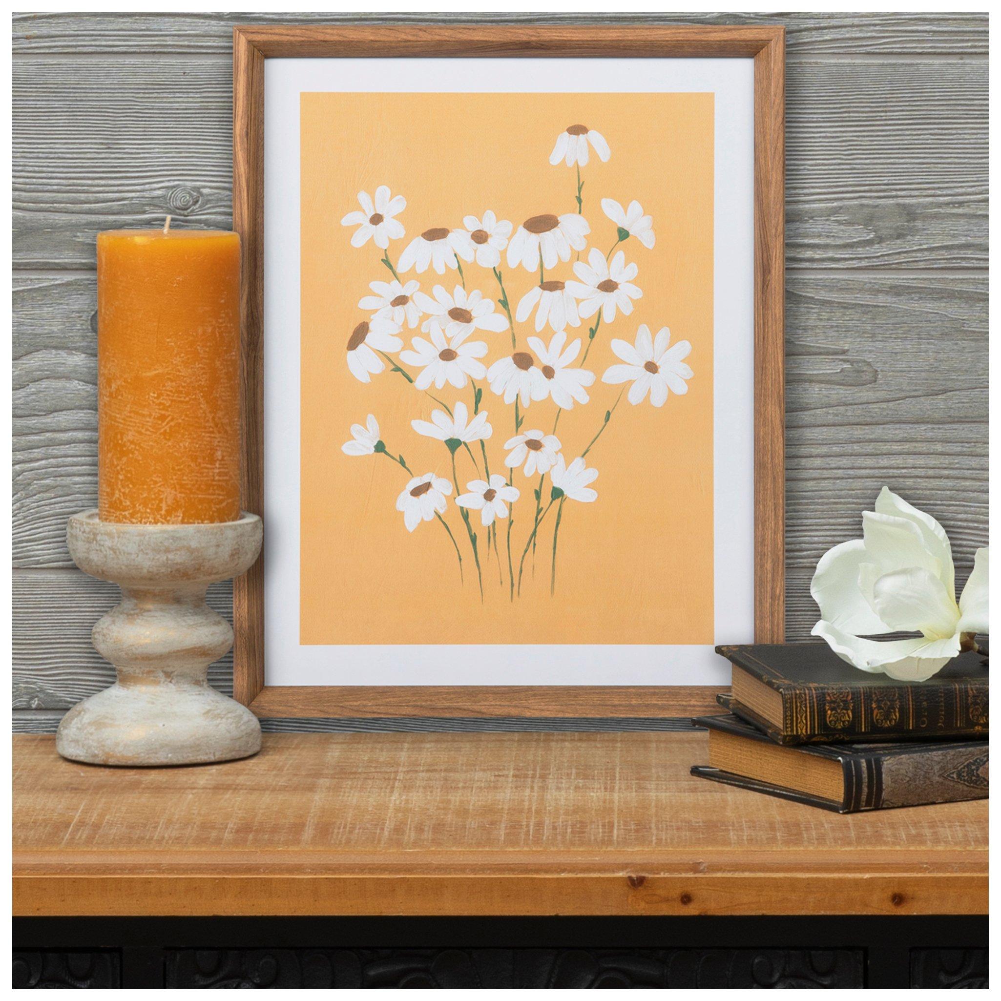 Abstract Daisies Framed Wall Decor | Hobby Lobby | 2447431