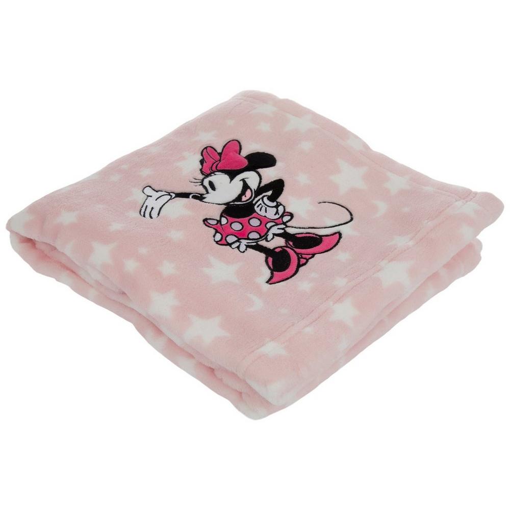 Baby Blanket Pink Minnie Mouse Fleece Blanket Disney Minnie Mouse