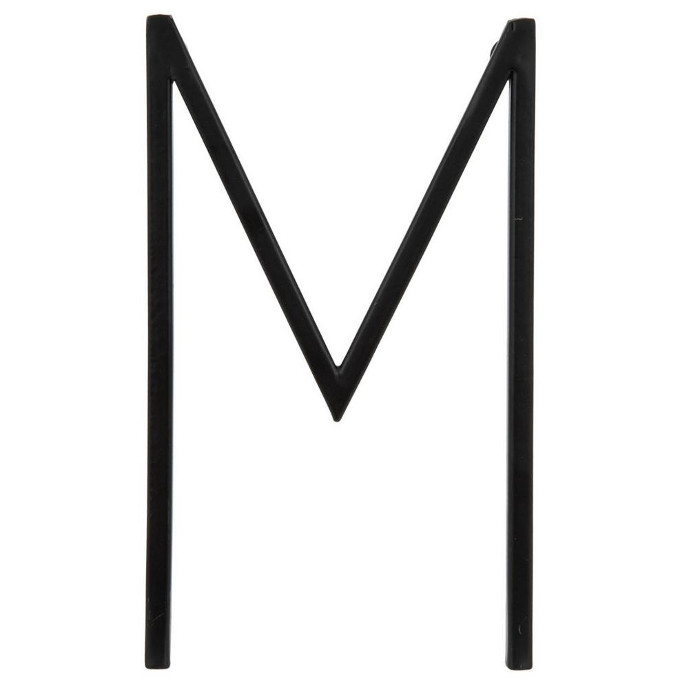 Black Letter Metal Wall Decor