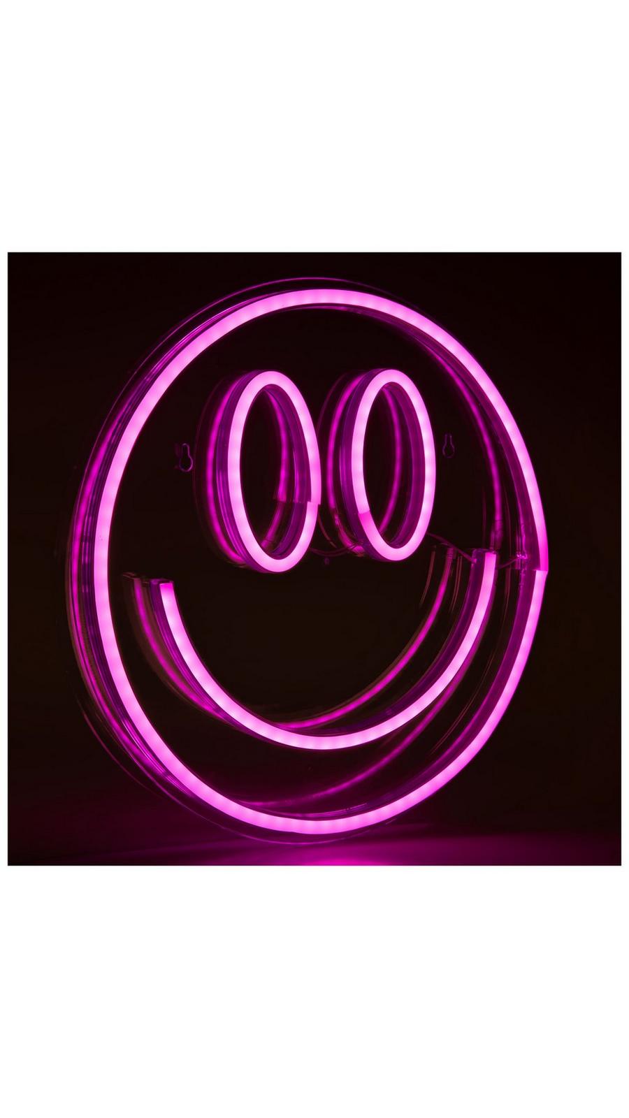 【可愛い】LEDネオンサイン(Smiling faces 笑顔) アメリカン雑貨 Smile Faces Neon Sign Led Colorful Distorted Happy Faces