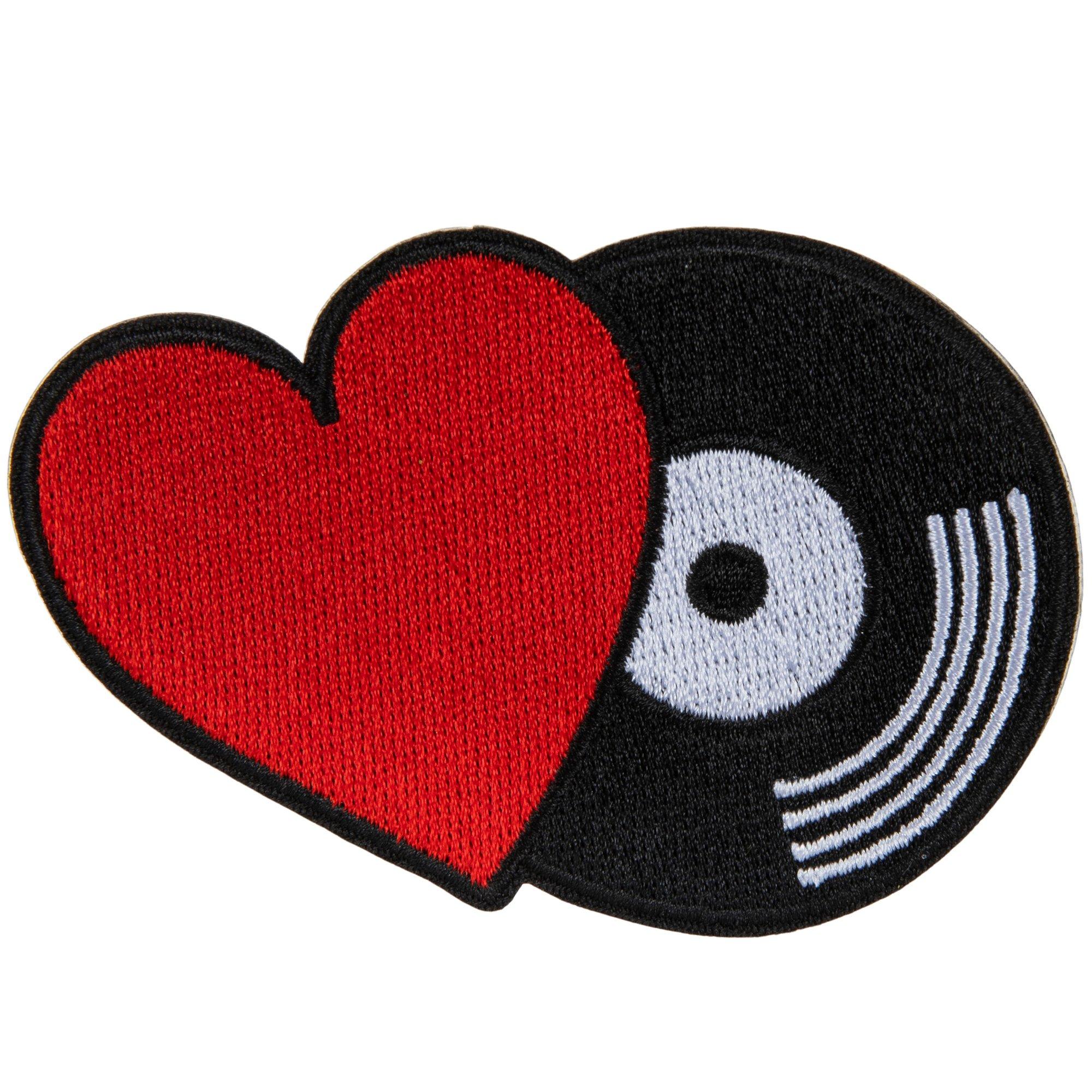 Heart & Record Iron-On Patch | Hobby Lobby | 2449742