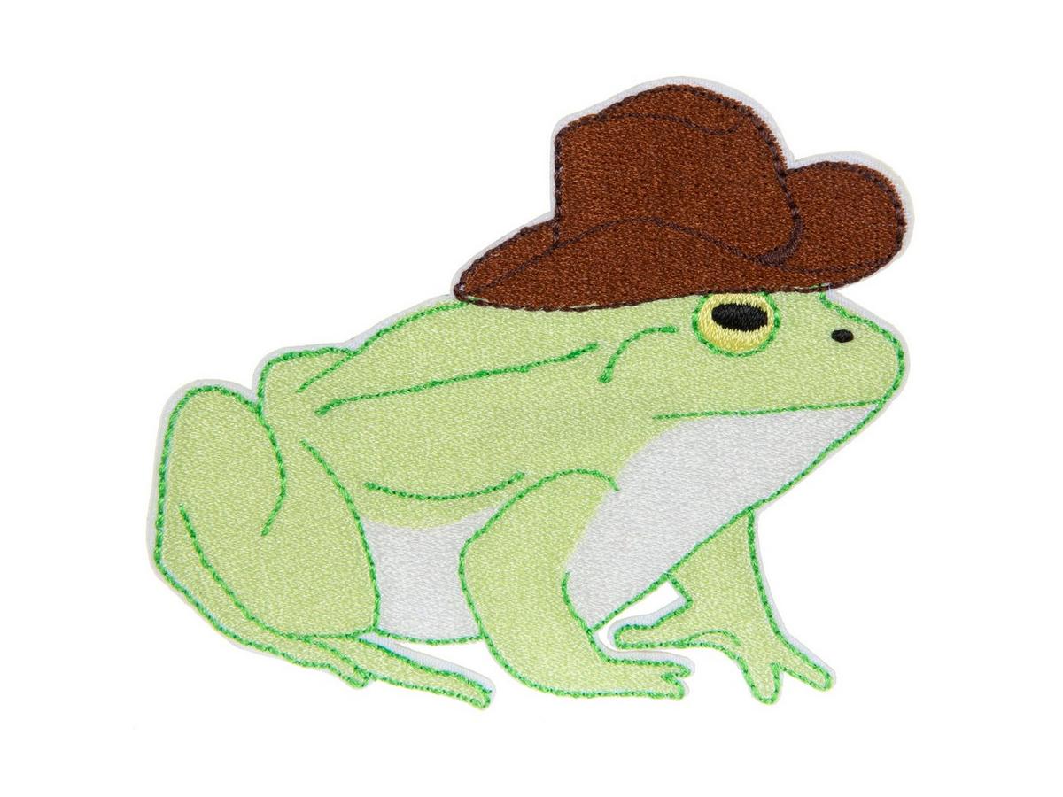 Cowboy Frog Sticker: Retro Rainbow, Social Justice Decal