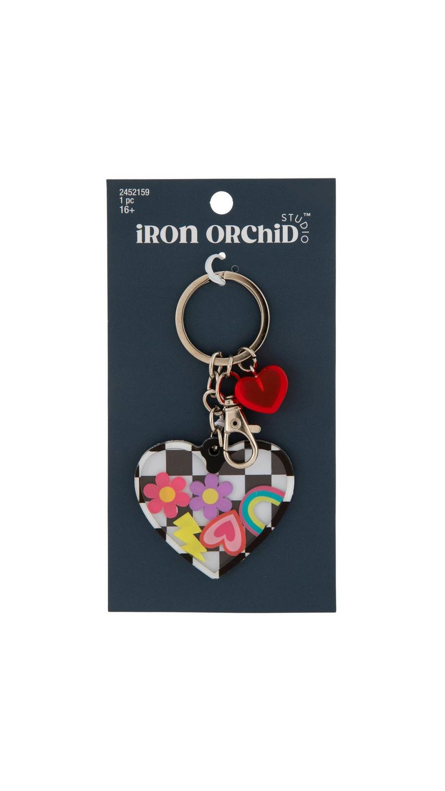 Multicoloured Ribbon & Heart Keychain - TK Maxx UK