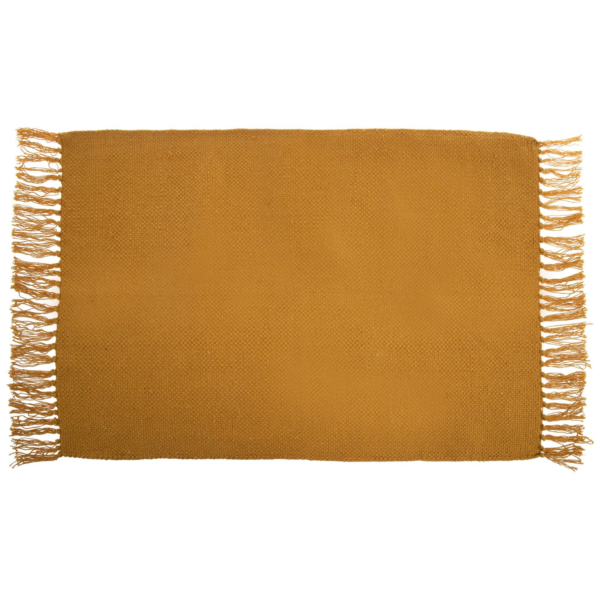 Yellow Woven Fringe Rug Hobby Lobby 2453538