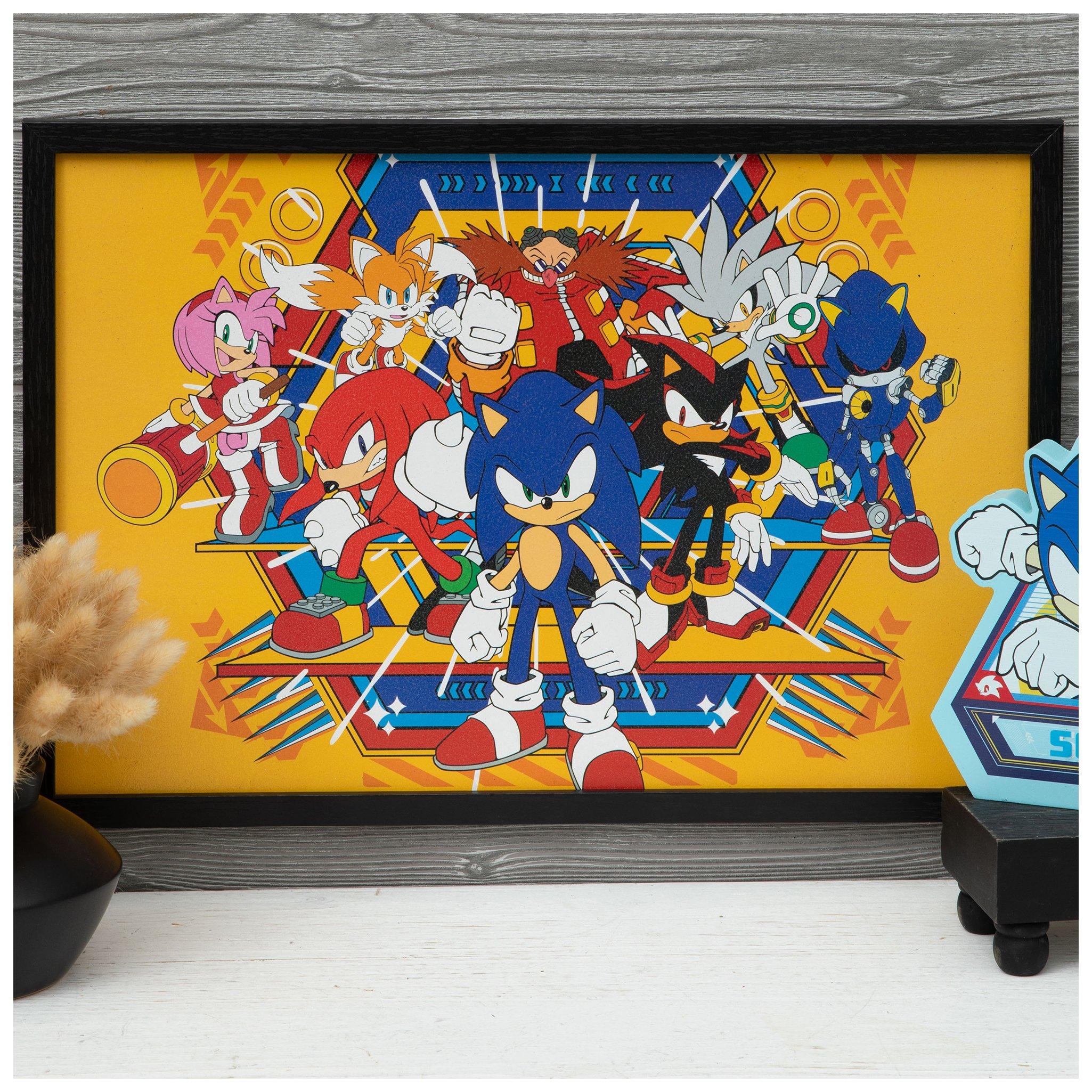 Sonic &amp; Friends Wood Wall Decor