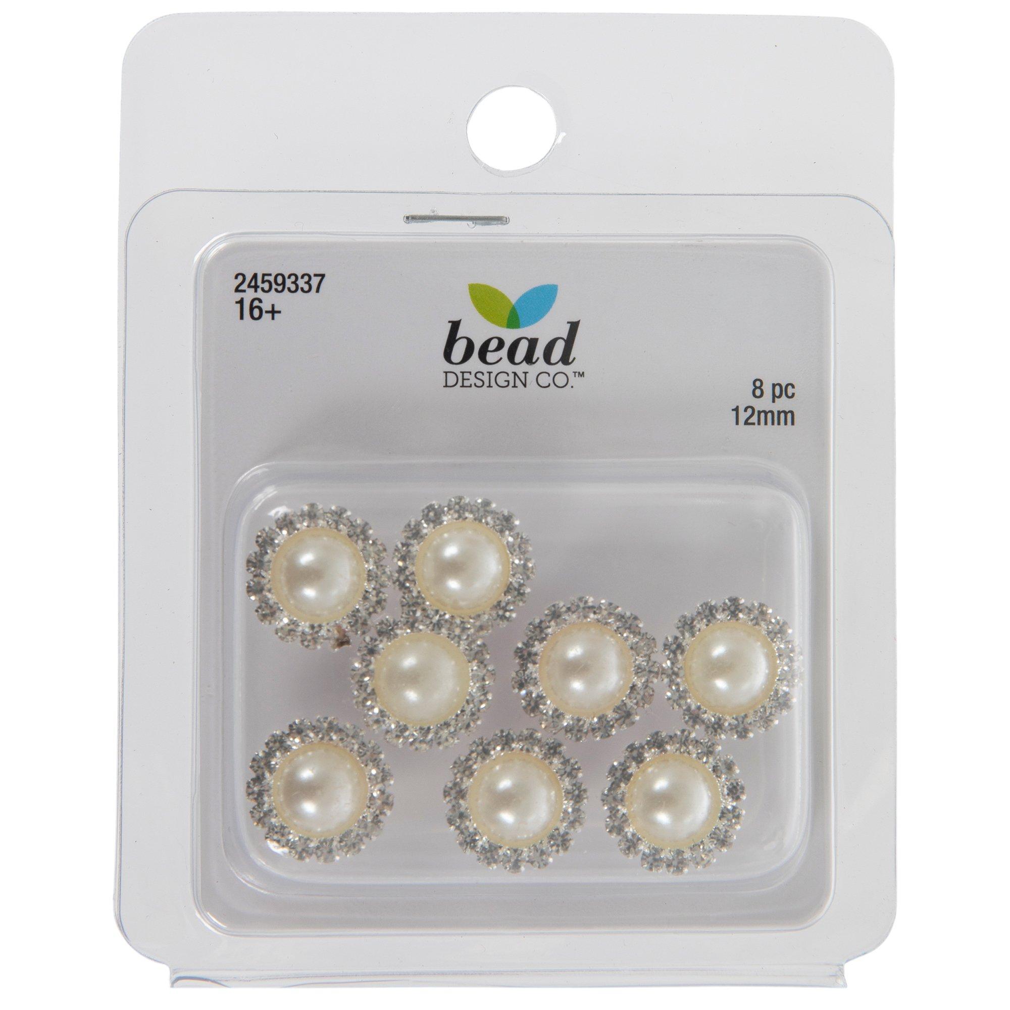 Plastic Pearl Flatback Embellishments view 1