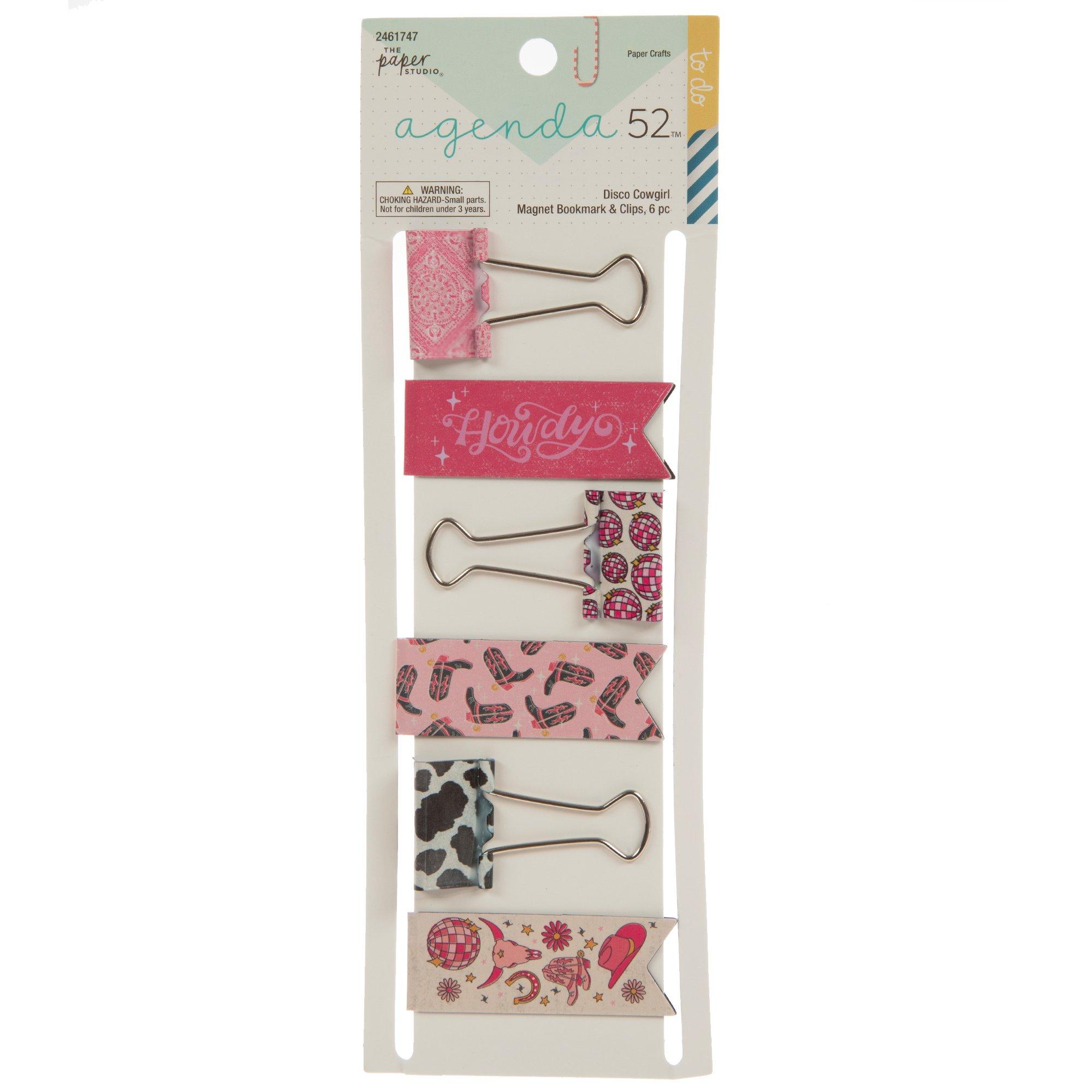 Disco Cowgirl Binder Clips & Bookmarks Hobby Lobby 2461747