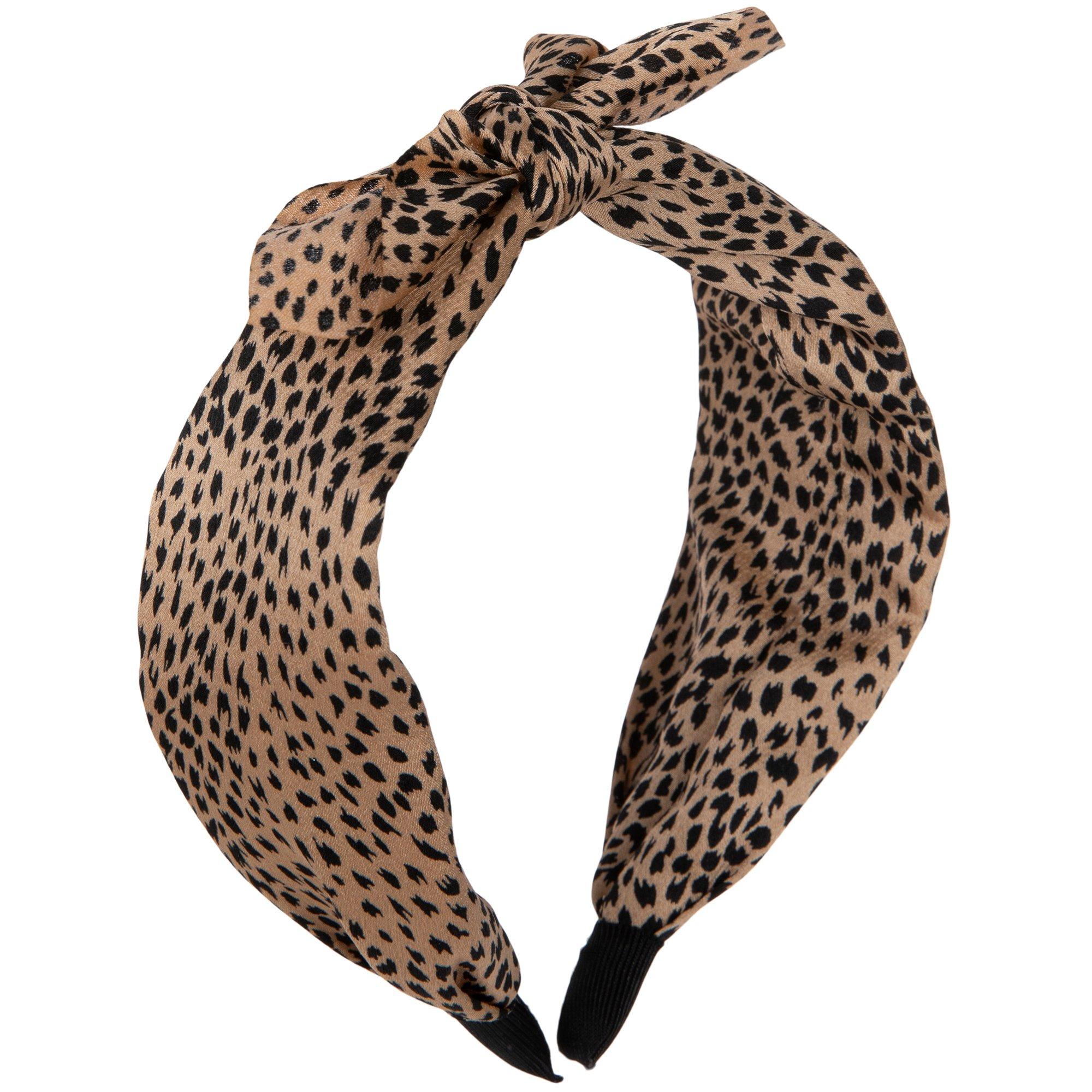 Leopard Print Knotted Bow Headband | Hobby Lobby | 2463362