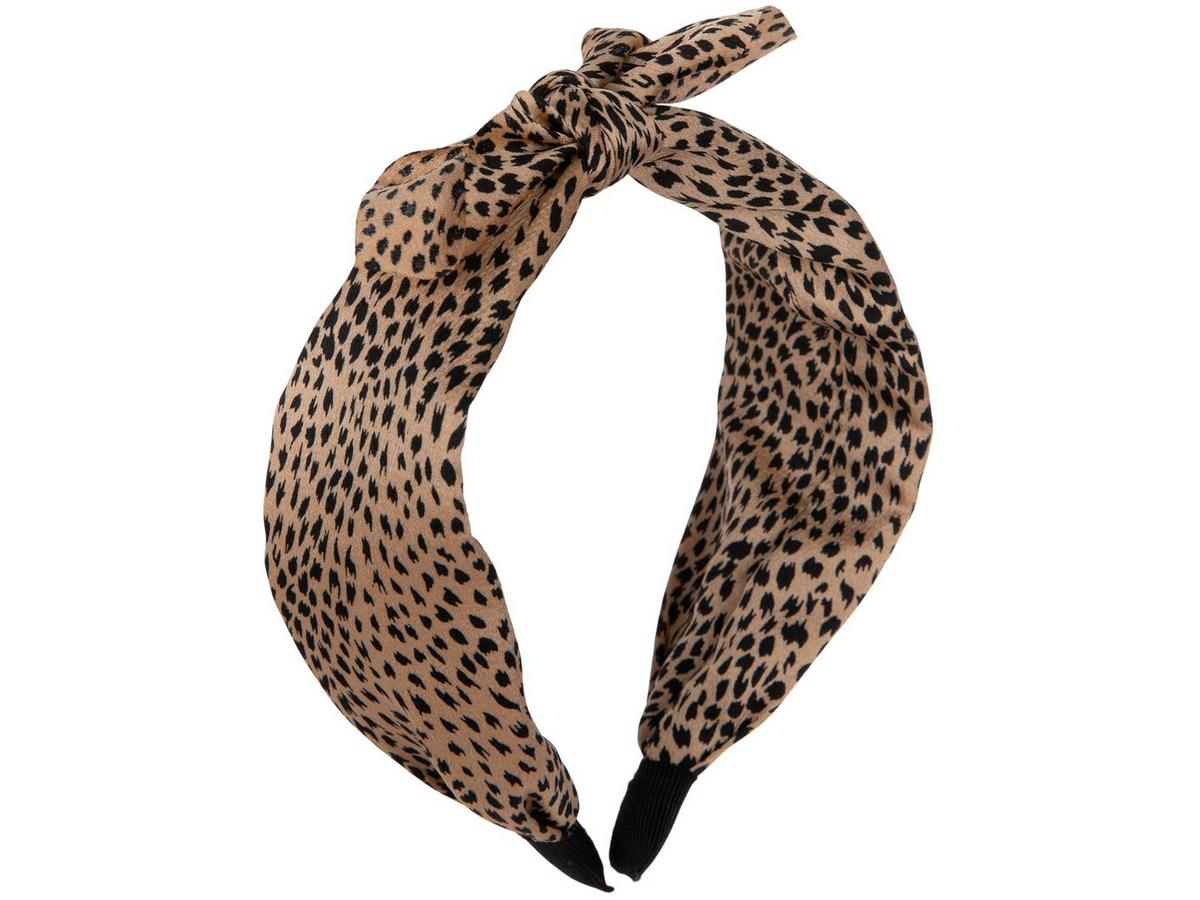 Leopard Print Knotted Bow Headband | Hobby Lobby | 2463362 display picture 3