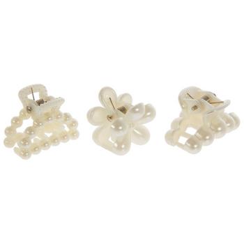 Plastic Pearl Mini Claw Clips
