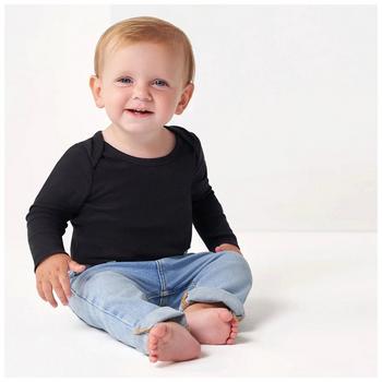 Gerber Black Long Sleeve Onesie - 6-9 Months