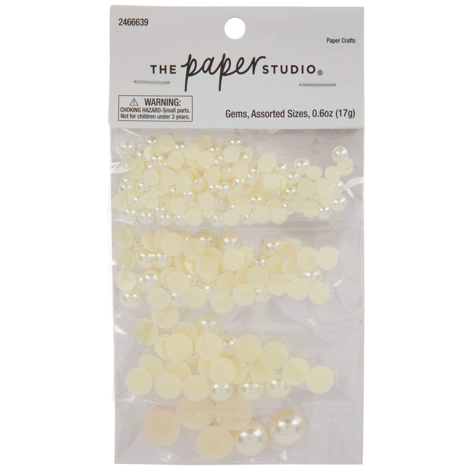 White Plastic Pearl Embellishments | Hobby Lobby | 2466639