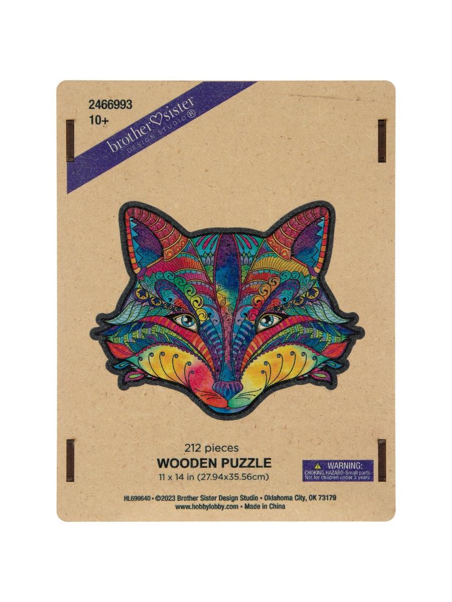 Colorful Fox Wooden Puzzle | Hobby Lobby | 2466993