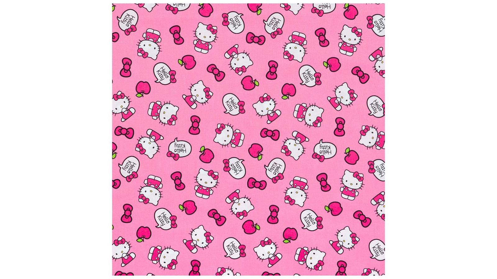 Hello Kitty Apples & Bows Cotton Calico Fabric | Hobby Lobby | 2469377