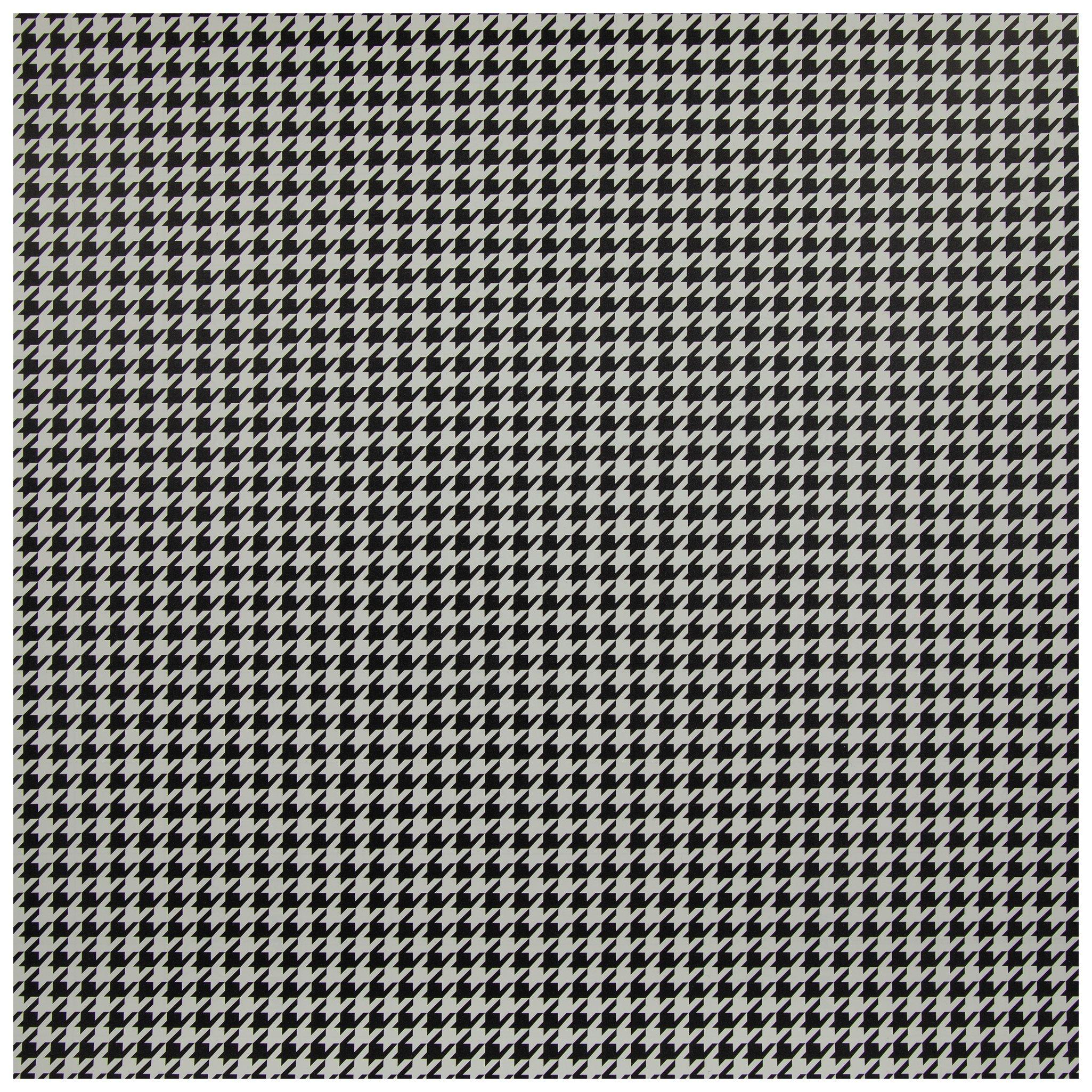 Black & White Houndstooth Permanent Vinyl - 12" x12" | Hobby Lobby ...