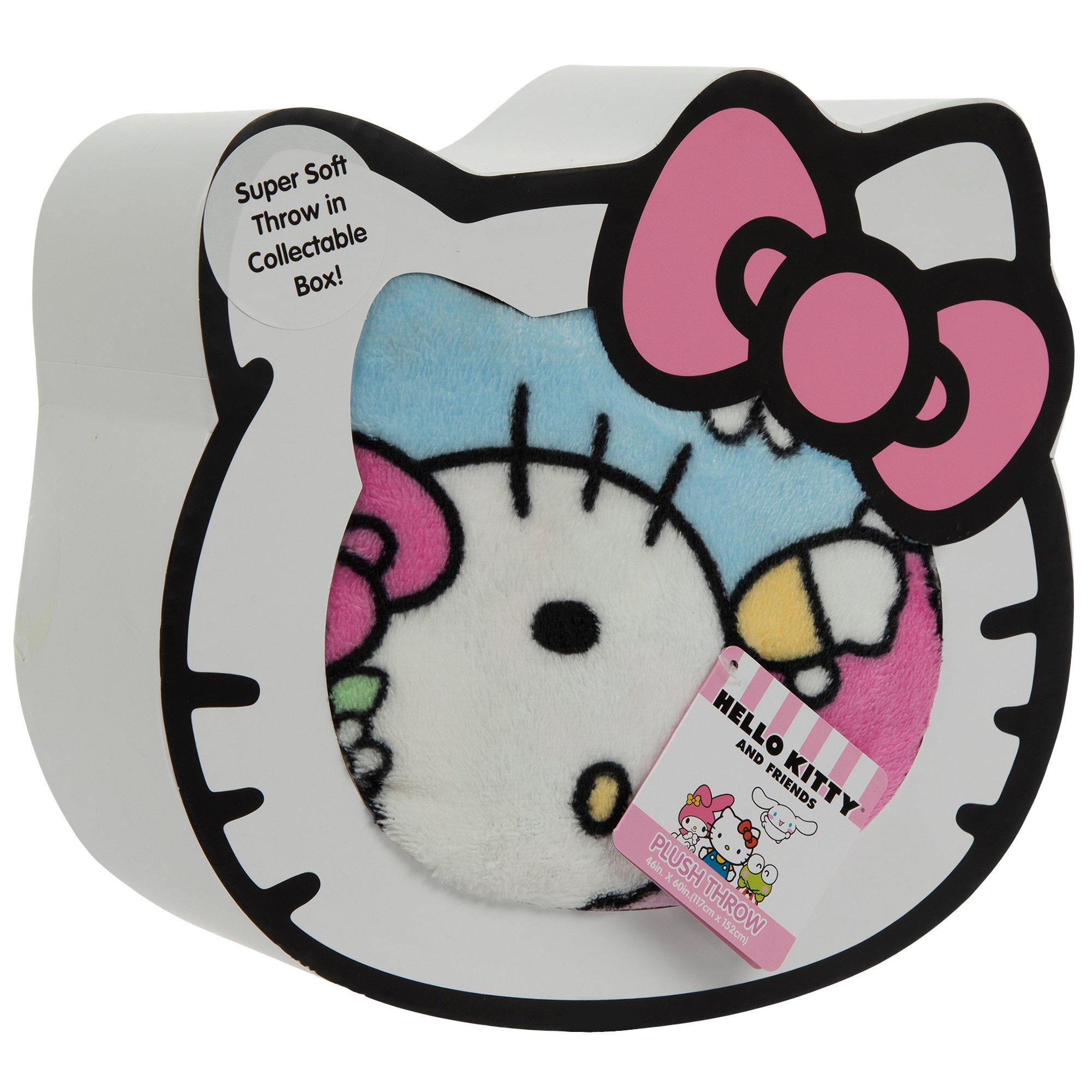 Hello Kitty Flower Party Throw Blanket In Collectible Box | Hobby