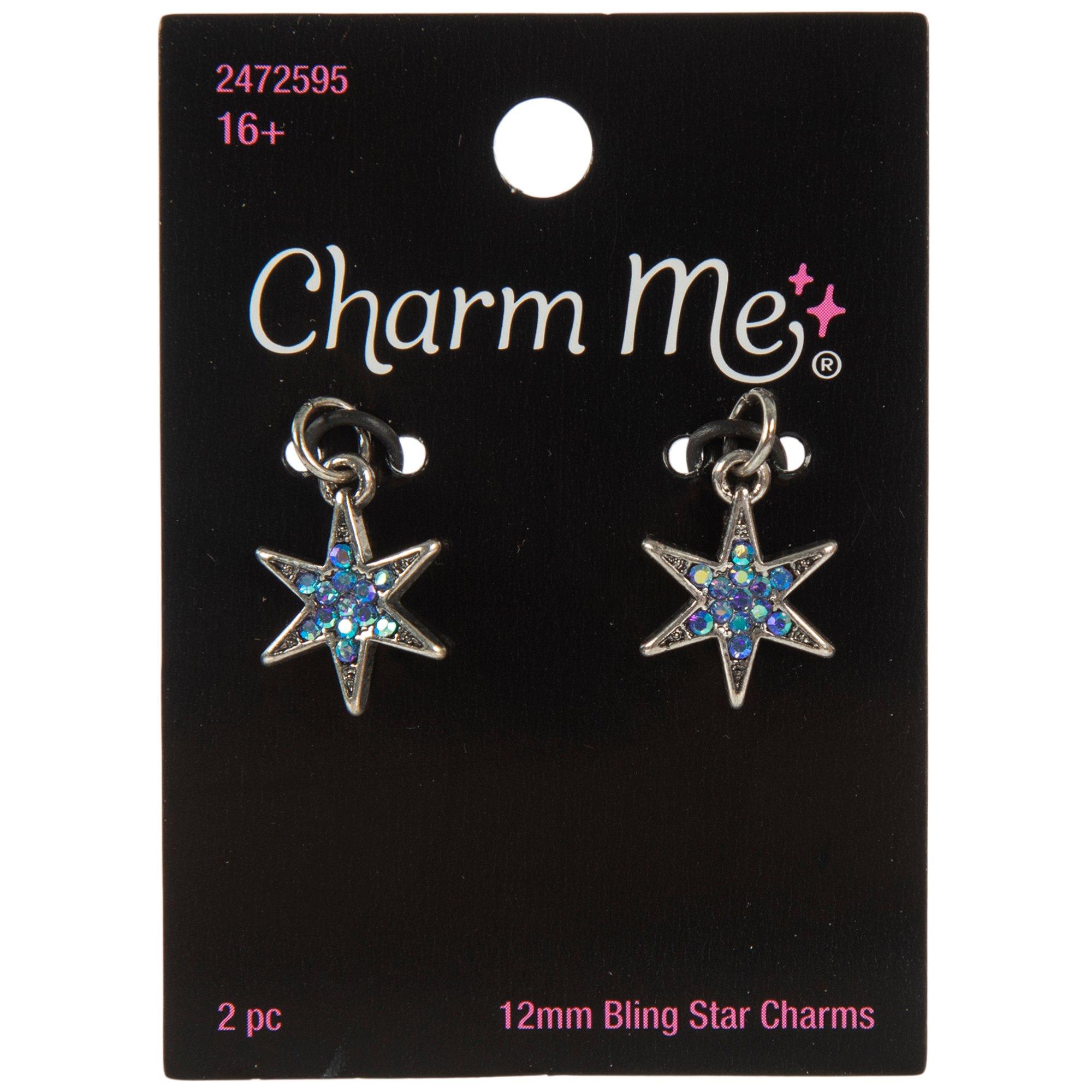 Mermaid Tail Charms 20mm Rhinestone Silver Plated Pendants C1689 - 2, 5