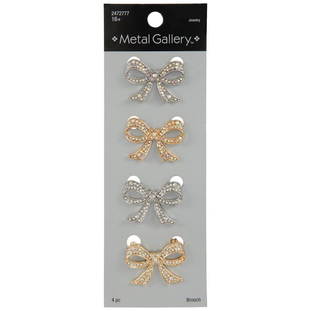 Rhinestone Bow Brooches Hobby Lobby 2472777 - Main Image