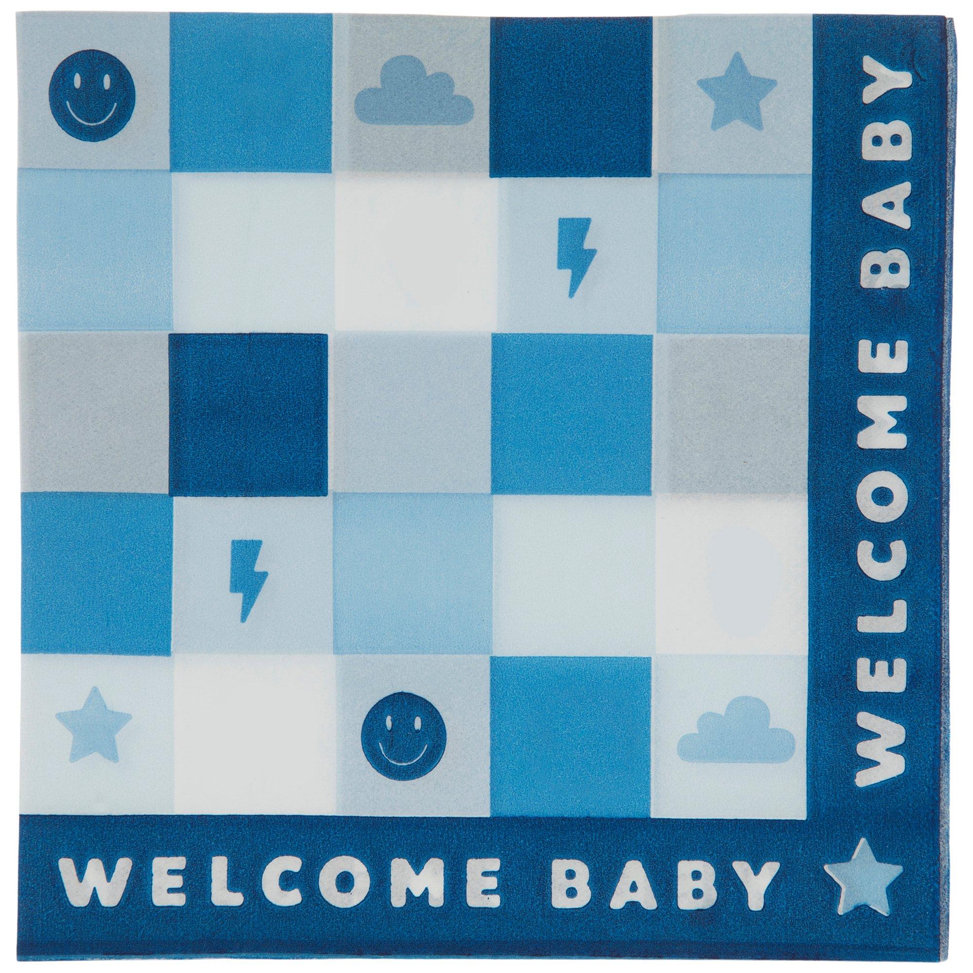Baby Blue Checkered Napkins Small Hobby Lobby 2473254