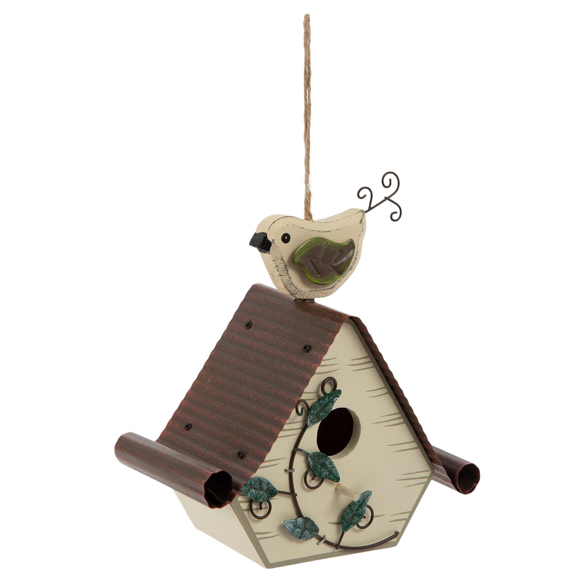 Bird Vine Wood Birdhouse