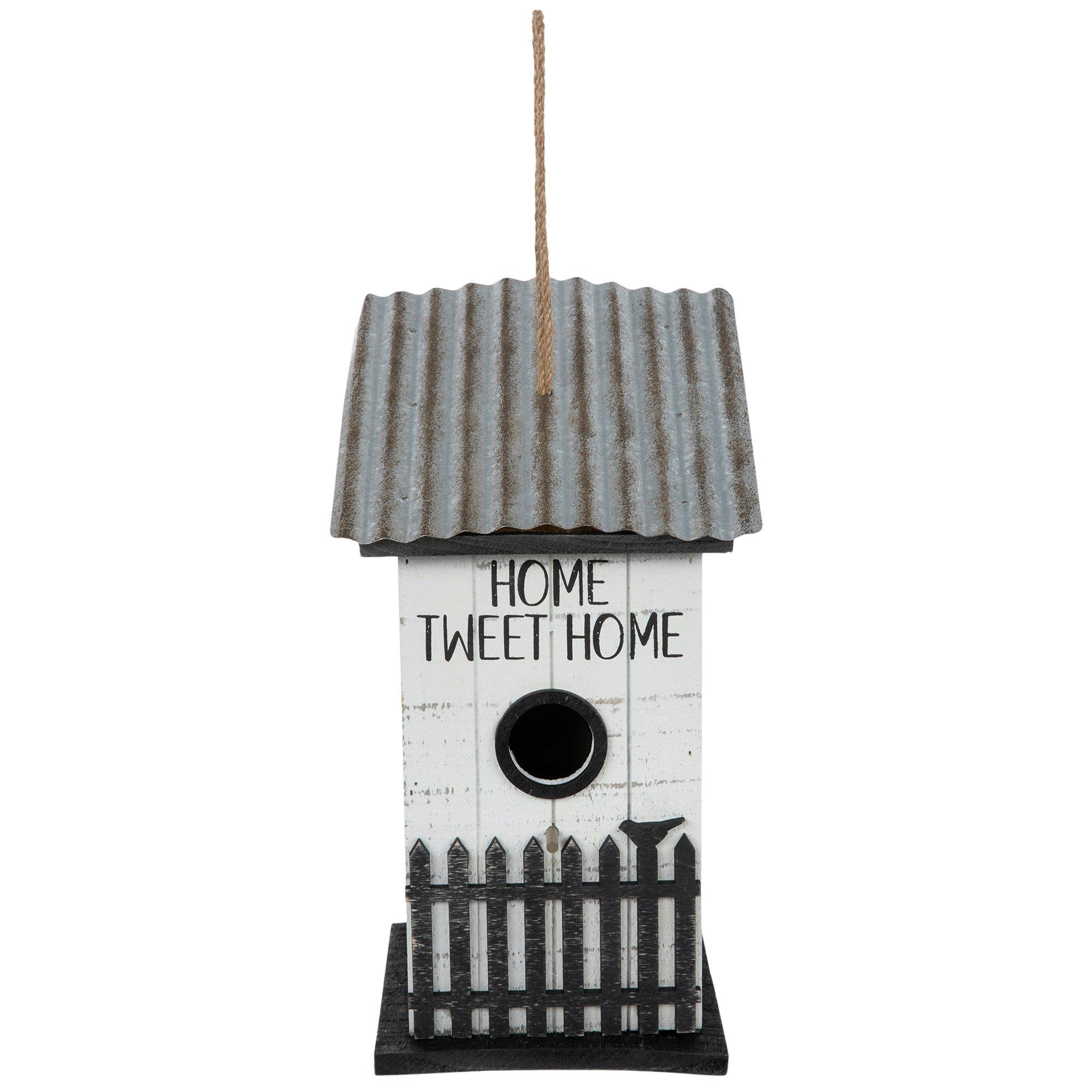 Home Tweet Home Wood Birdhouse