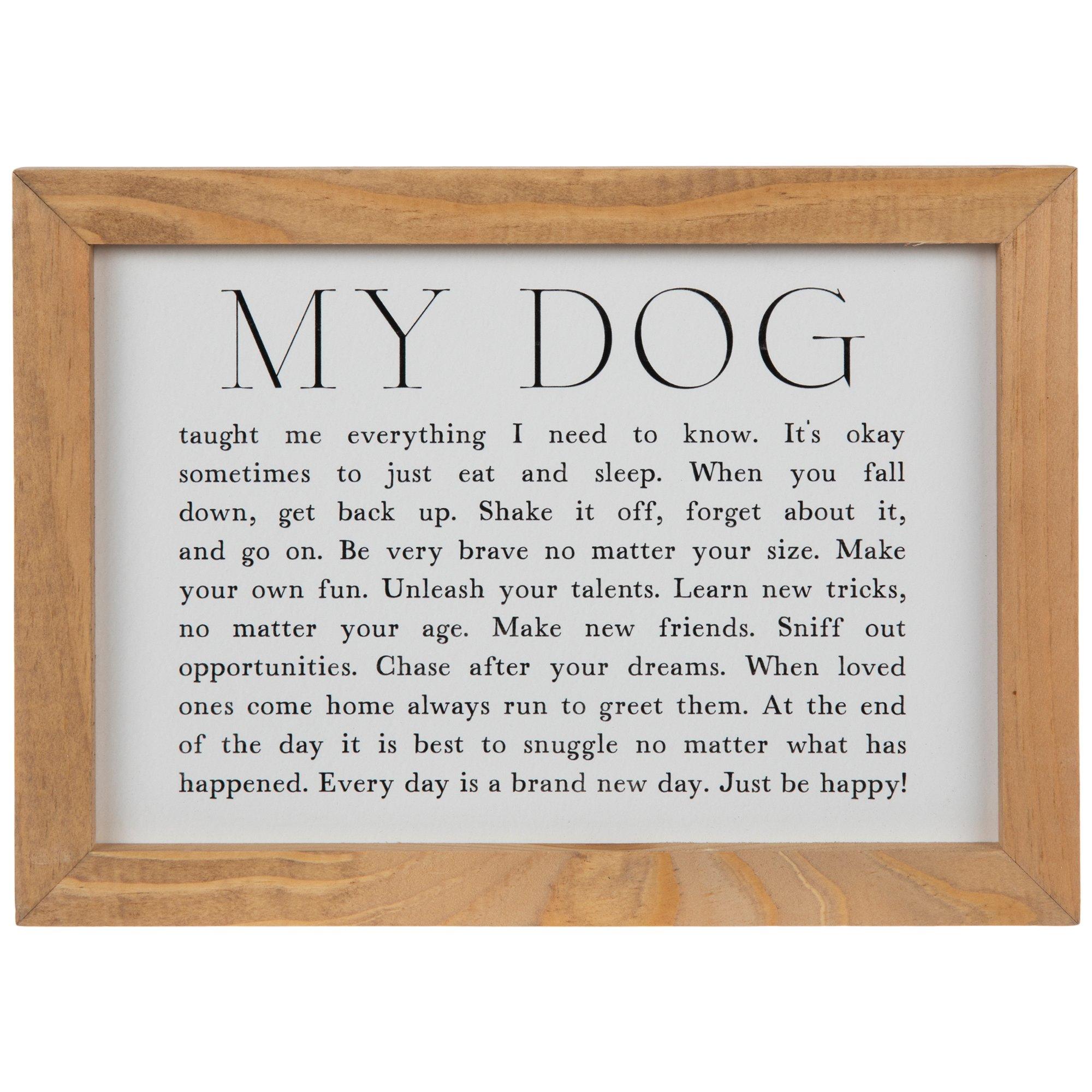 My Dog Taught Me Wood Wall Decor | Hobby Lobby | 2474591