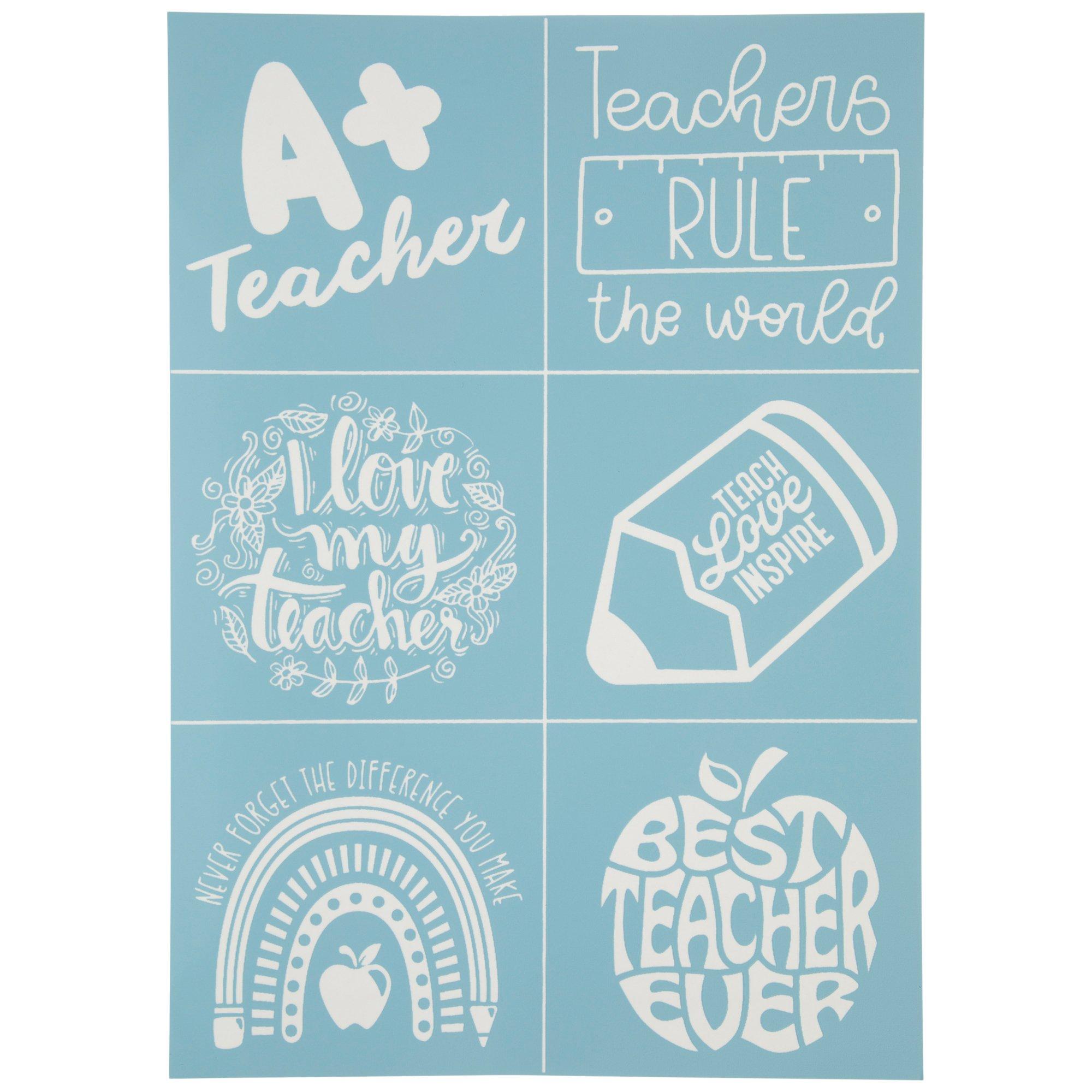 Teacher Appreciation Stencil
